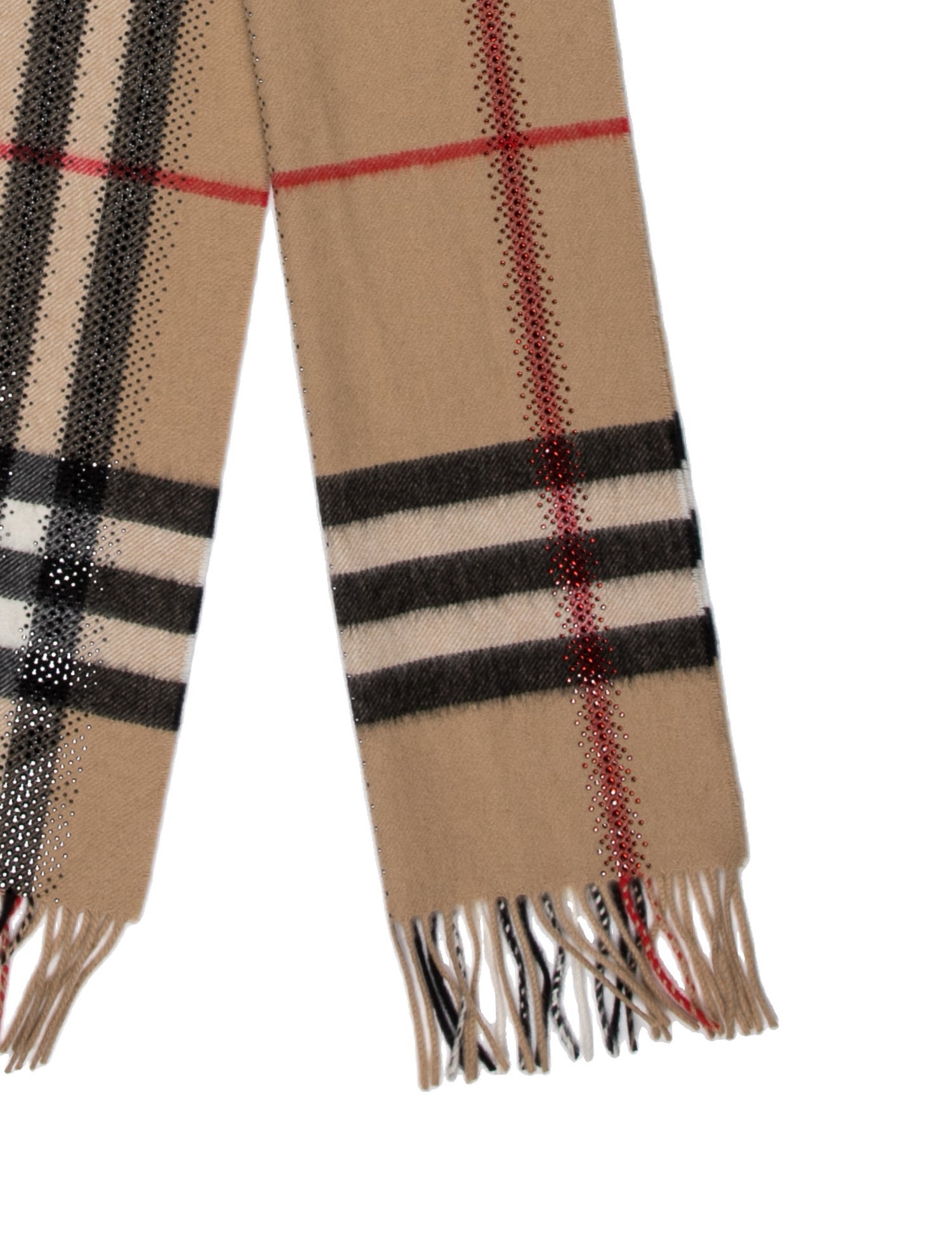 Burberry Cashmere Nova Check Pattern Scarf