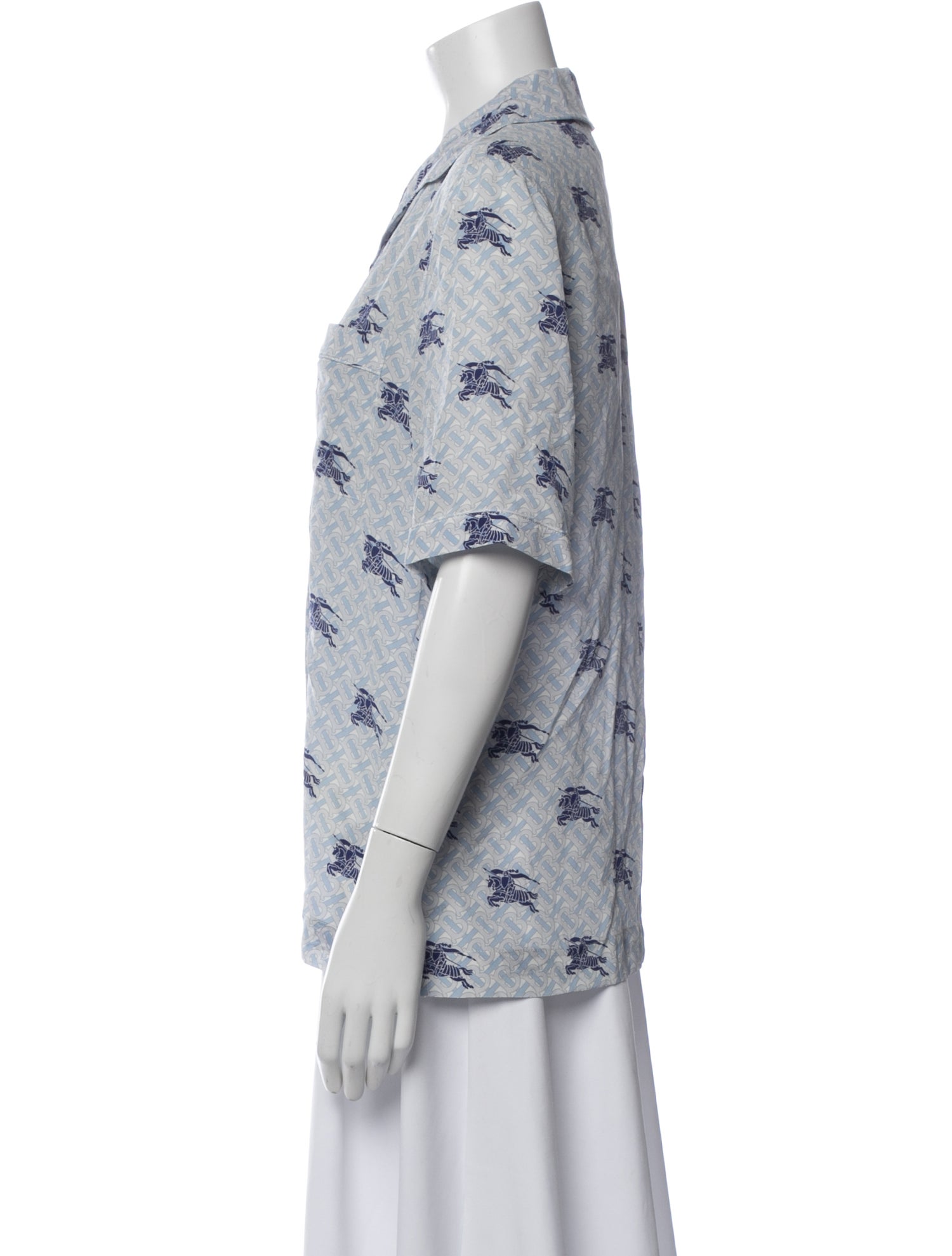 Burberry Silk Graphic Print Pajamas