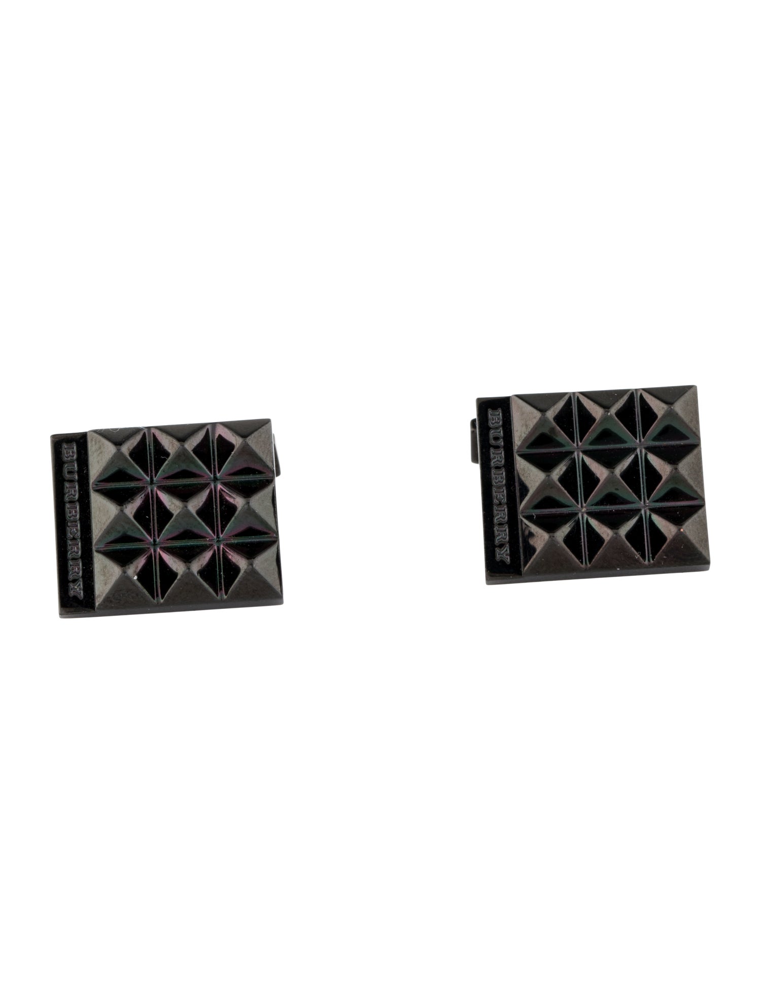Burberry Textured Stud Cuff Links