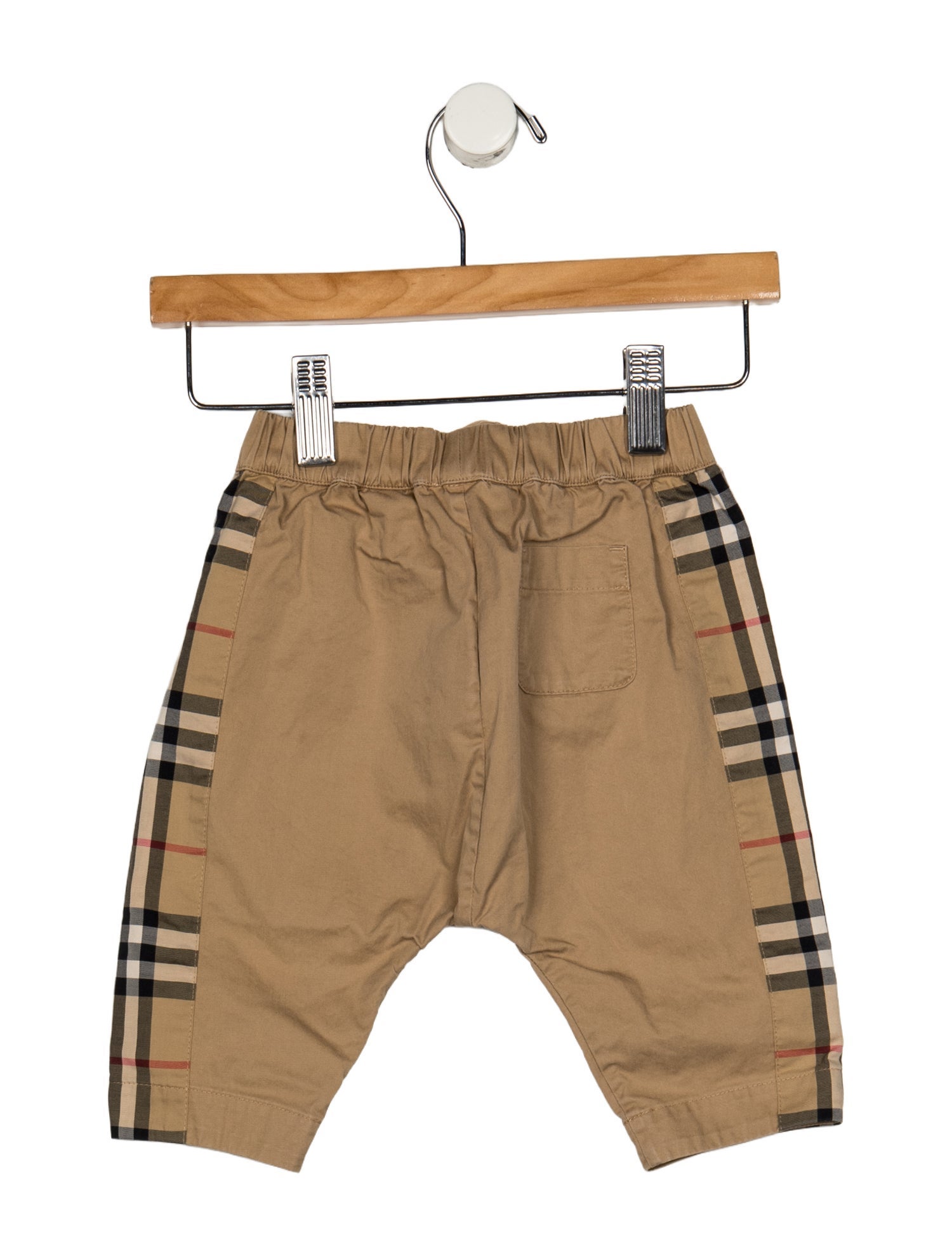 Burberry Cotton neutral patterned shorts with elastic drawstring waist