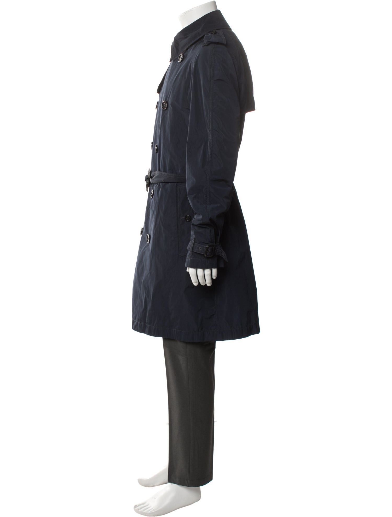 Burberry Nova Check Pattern Trench Coat