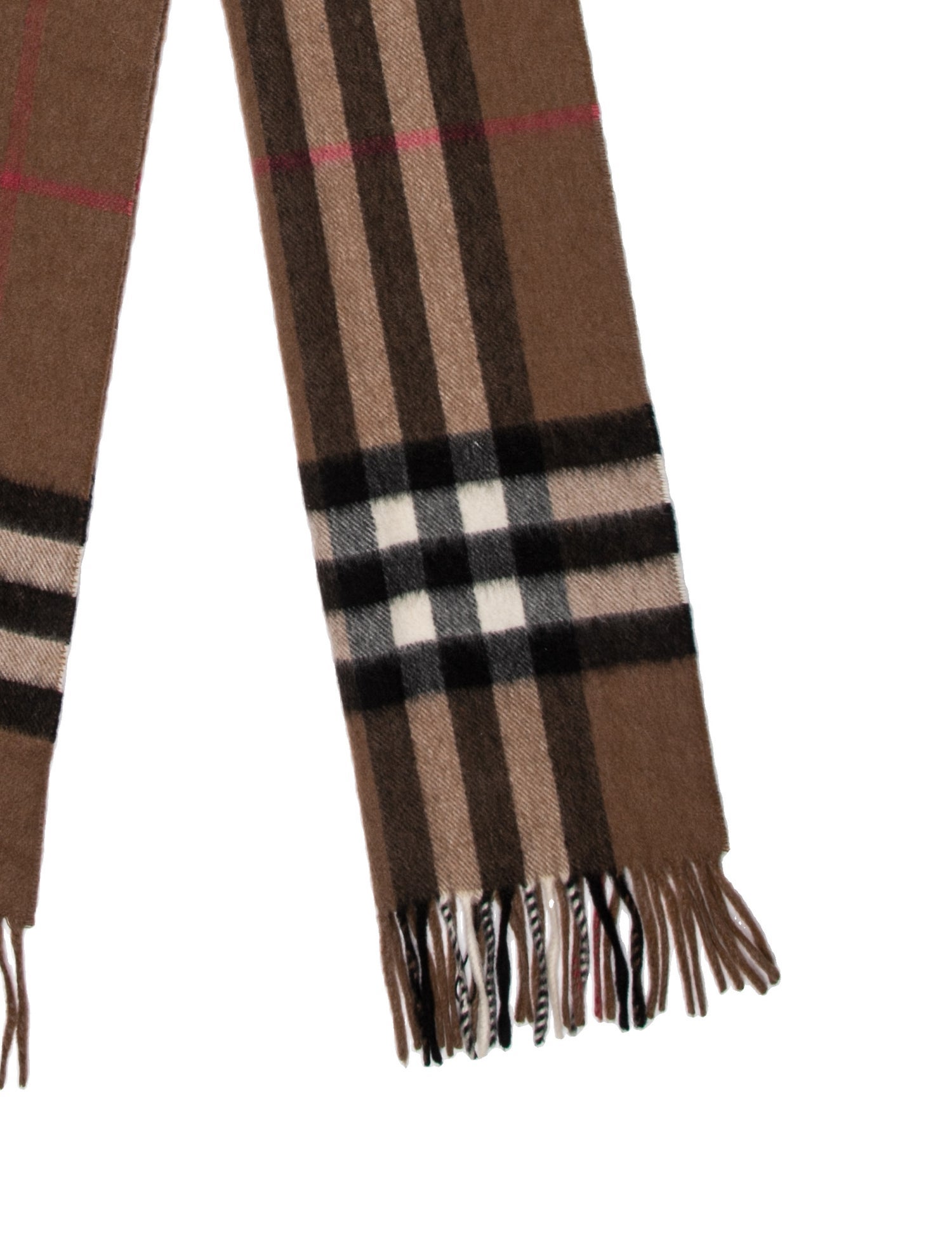 Burberry Cashmere House Check Pattern Scarf