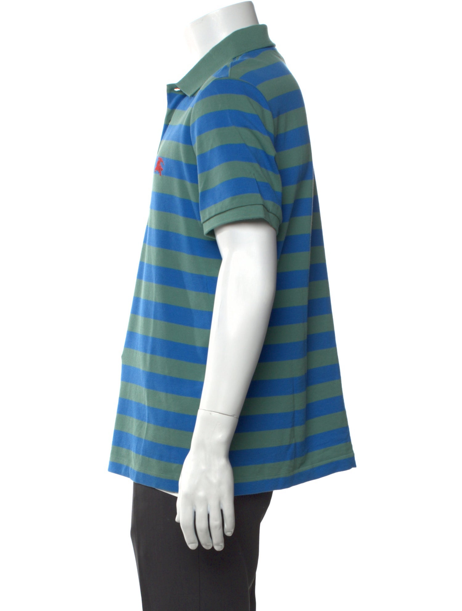 Burberry Striped Collar Polo Shirt