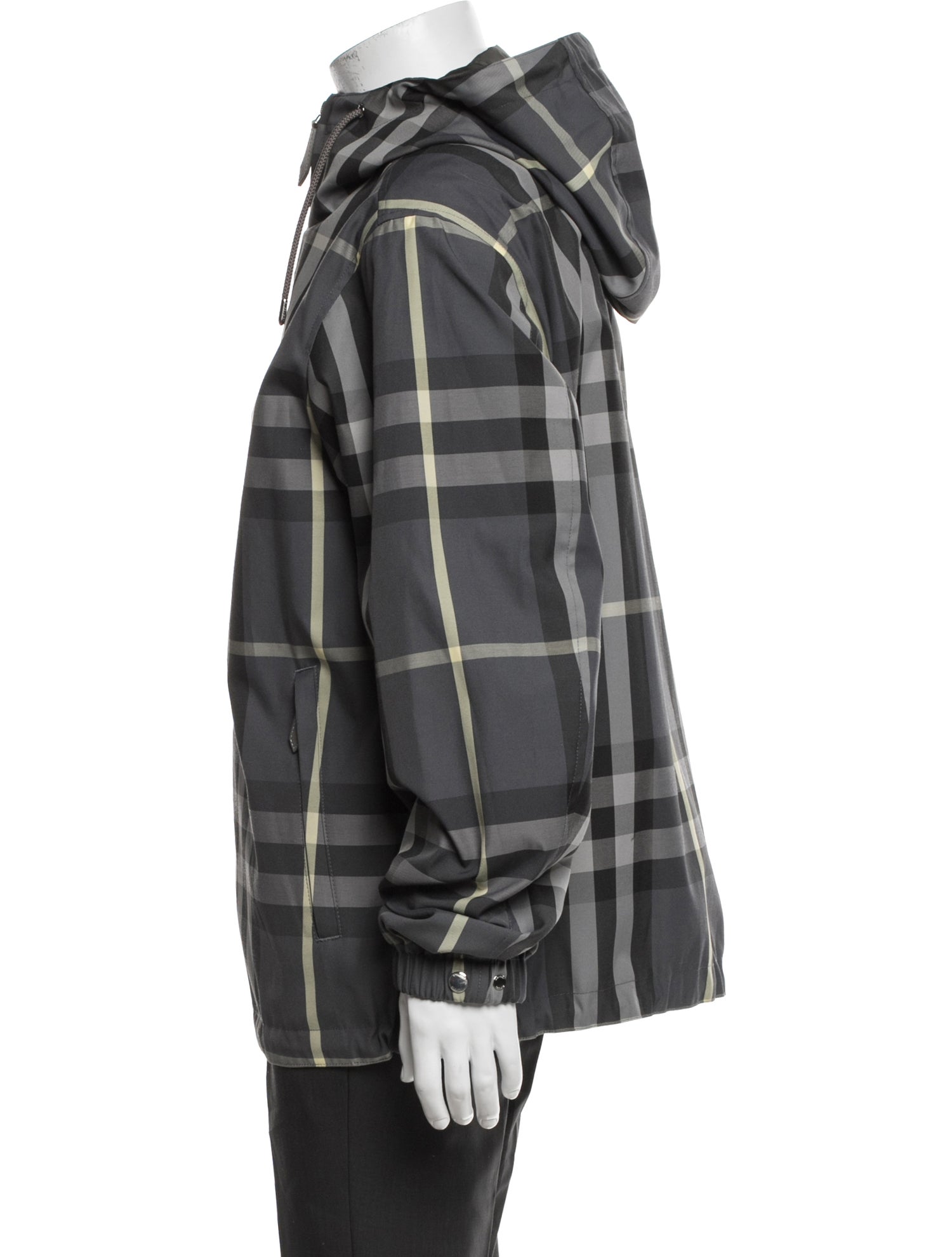Burberry Plaid Print Jacket