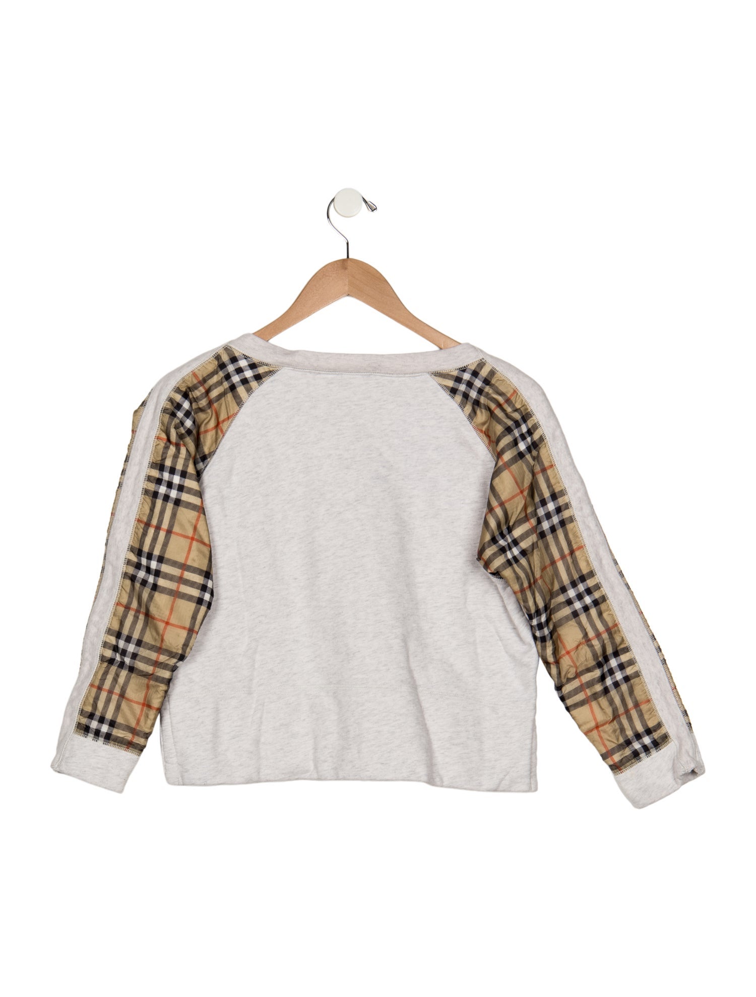 Burberry Cotton grey and neutral patterned casual sweatshirt