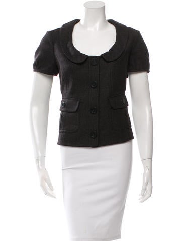 Burberry Short Sleeve Fitted Jacket