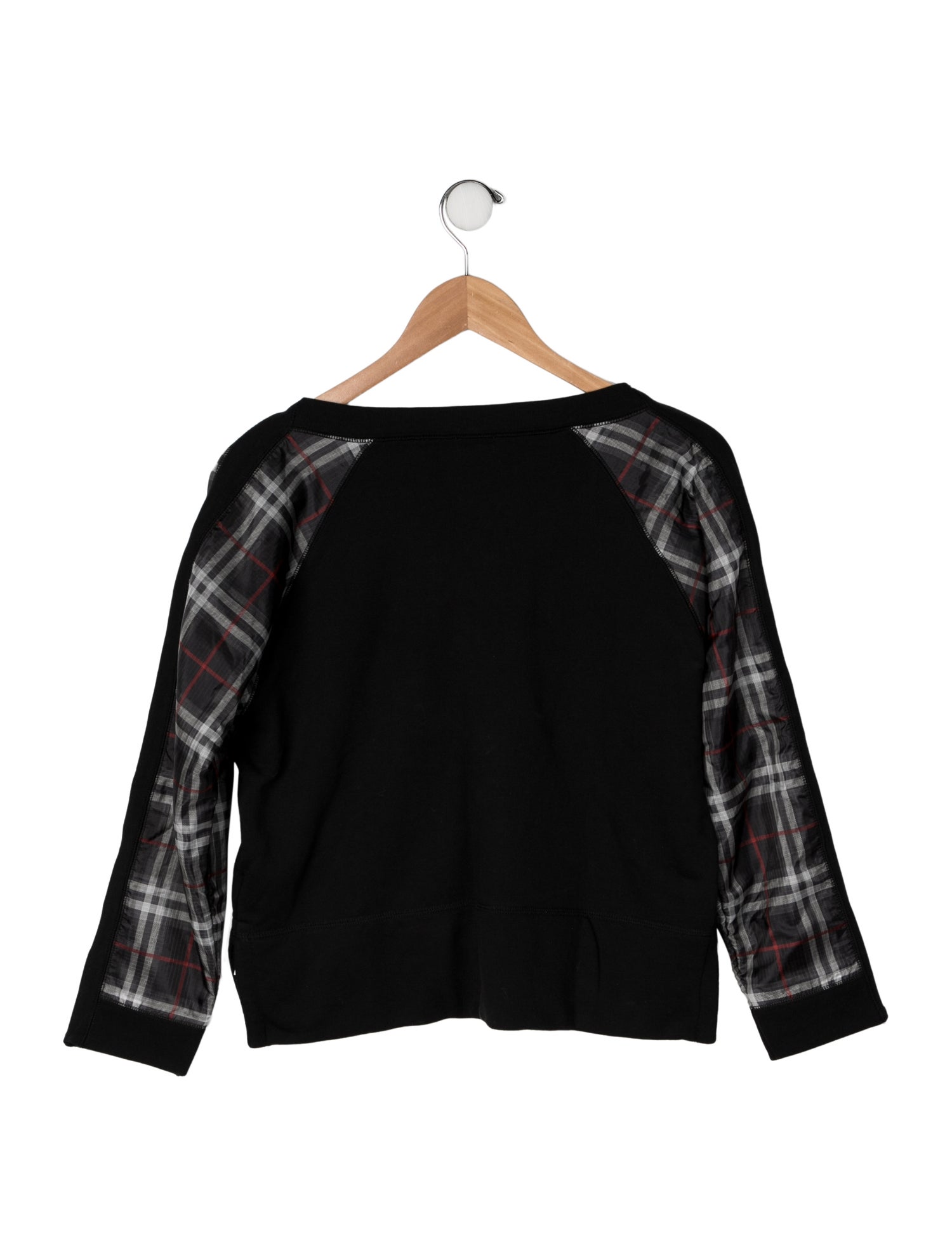Burberry Boys' Graphic Printed Plaid Pattern Sweatshirt