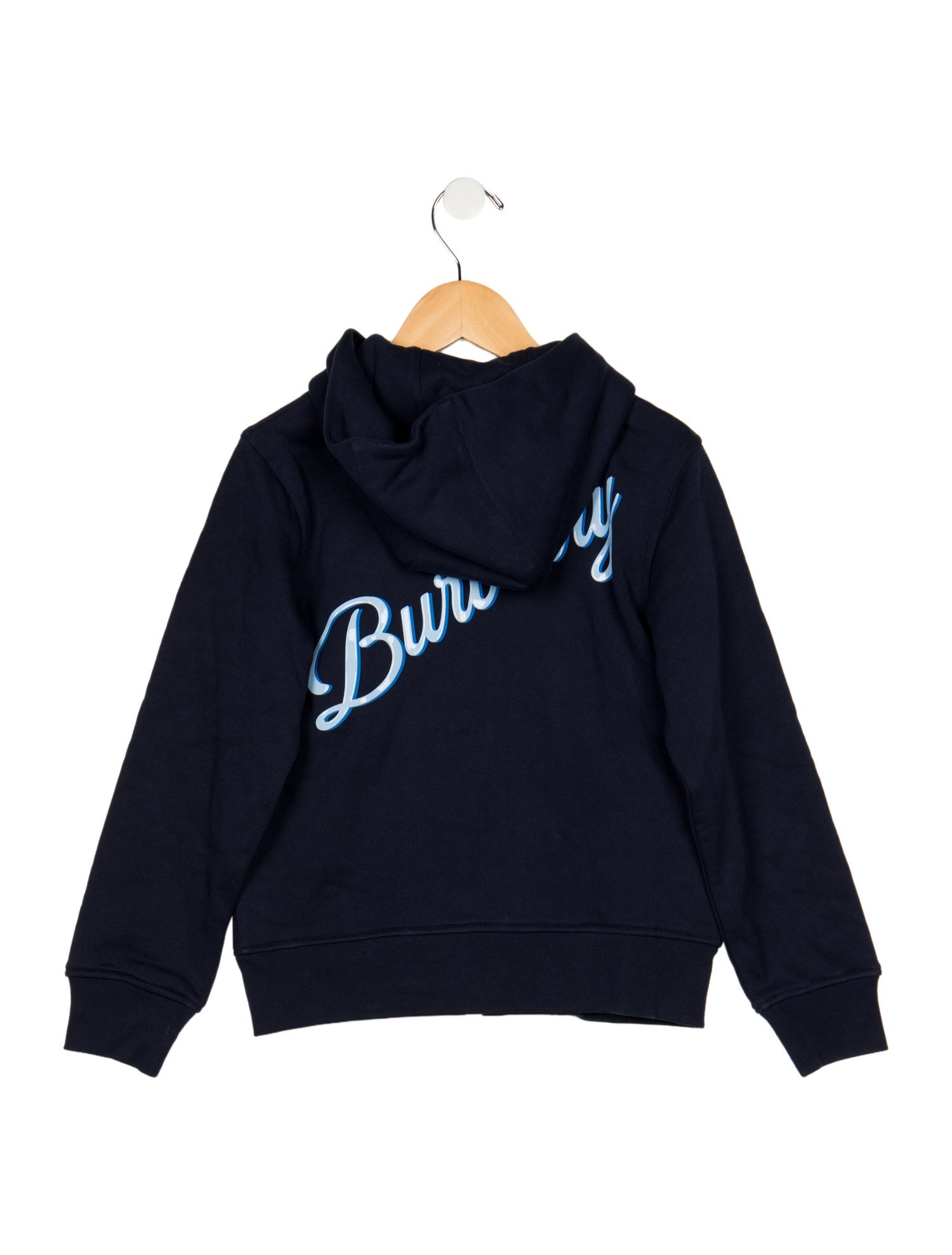 Burberry Cotton blue patterned casual zip jacket