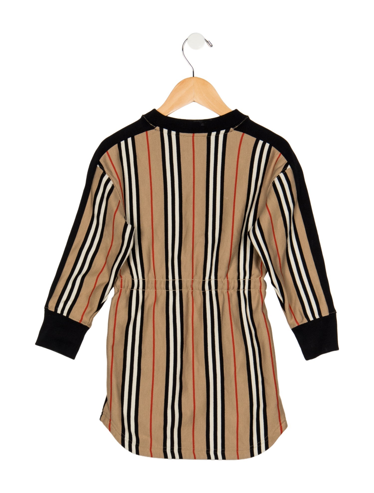 Burberry Cotton neutral patterned casual long sleeve dress