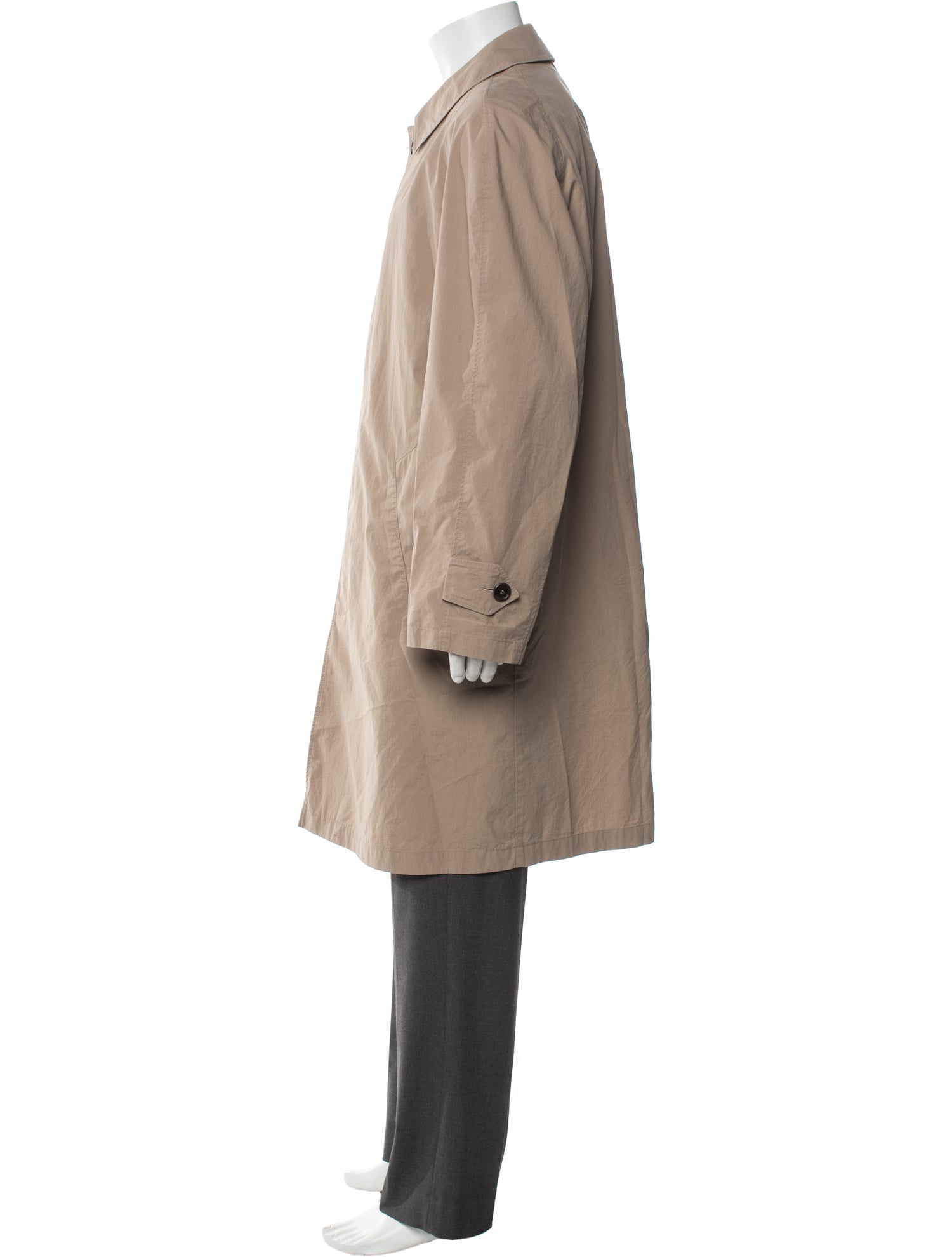 Burberry London Nova Check Pattern Trench Coat
