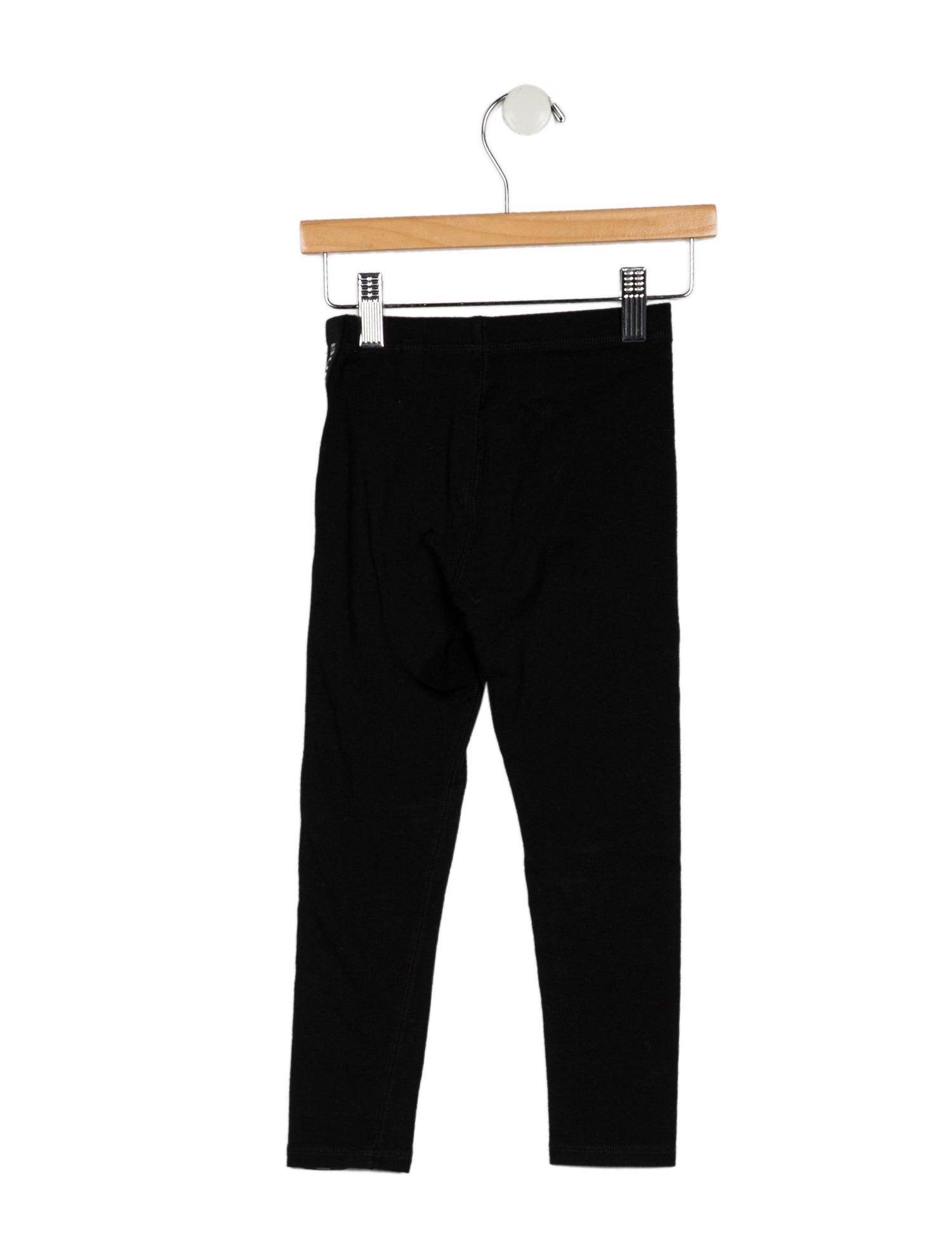 Burberry Black patterned leggings with elastic waist