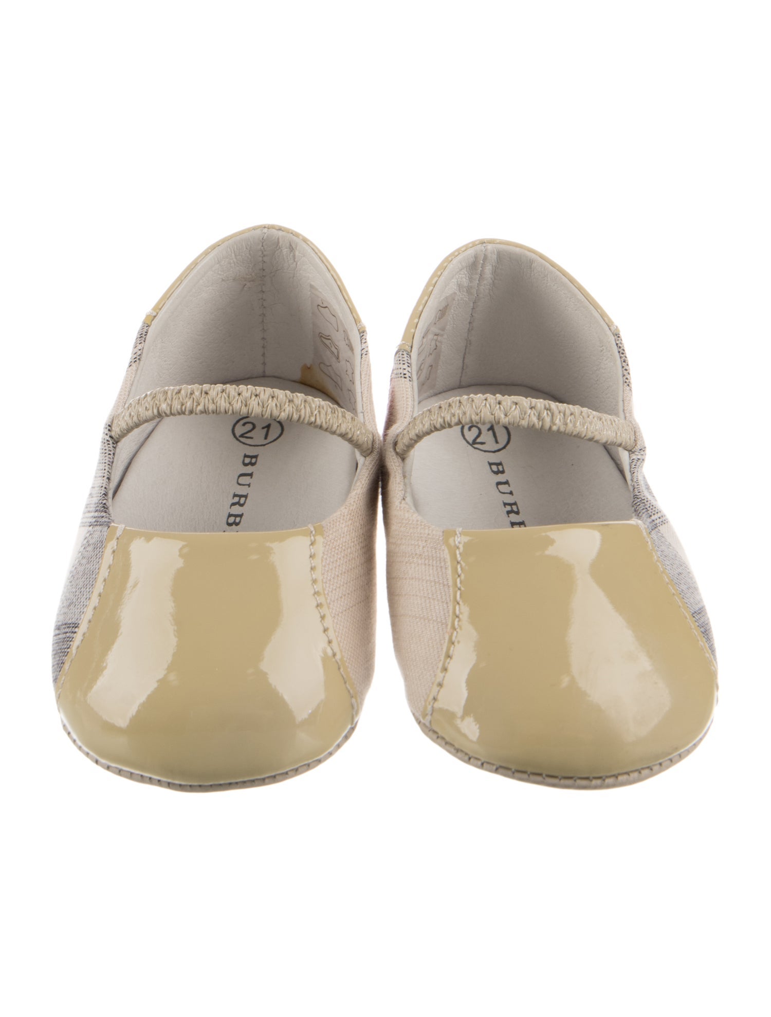 Burberry Patent Leather Ballet Flats