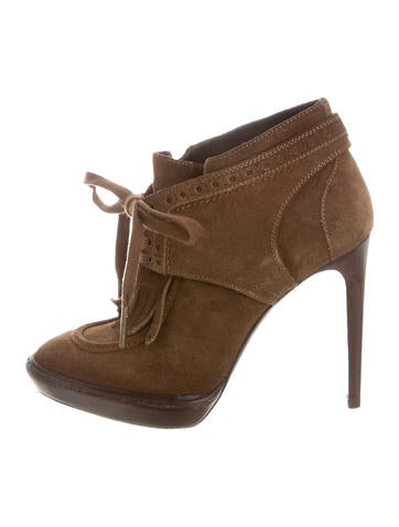 Burberry Pointed-Toe Suede Booties