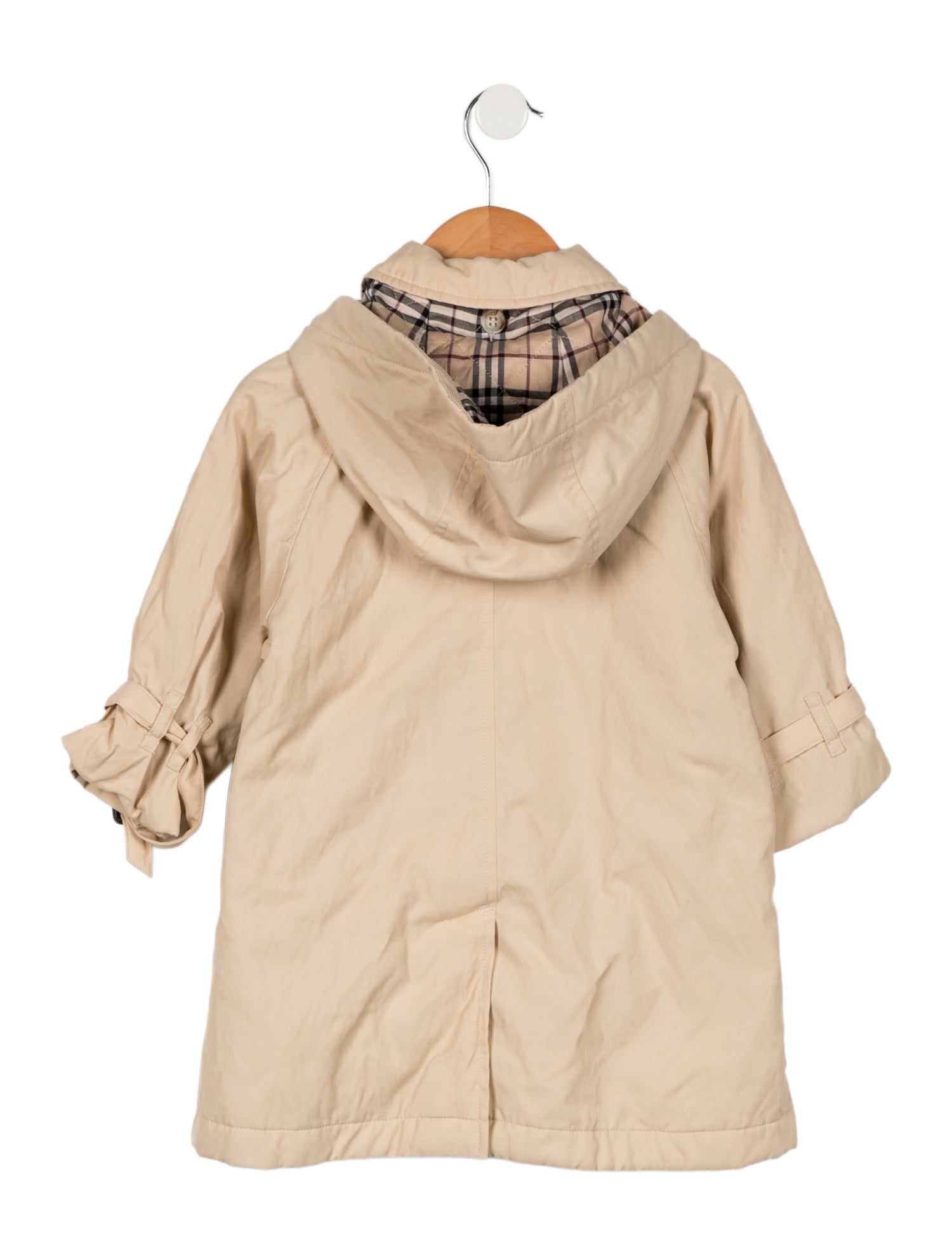 Burberry Infant Boys' Solid Hooded Coat