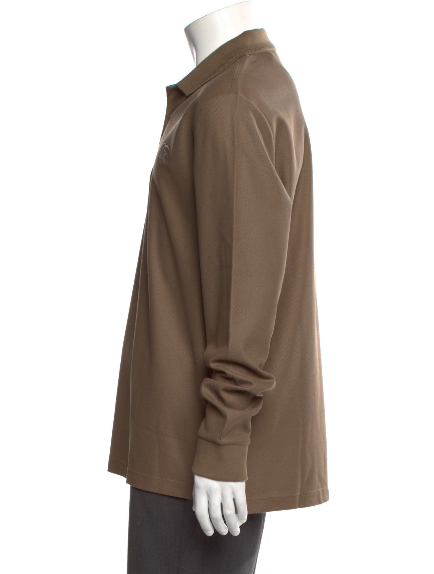 Burberry Collar Long Sleeve Polo Shirt w/ Tags