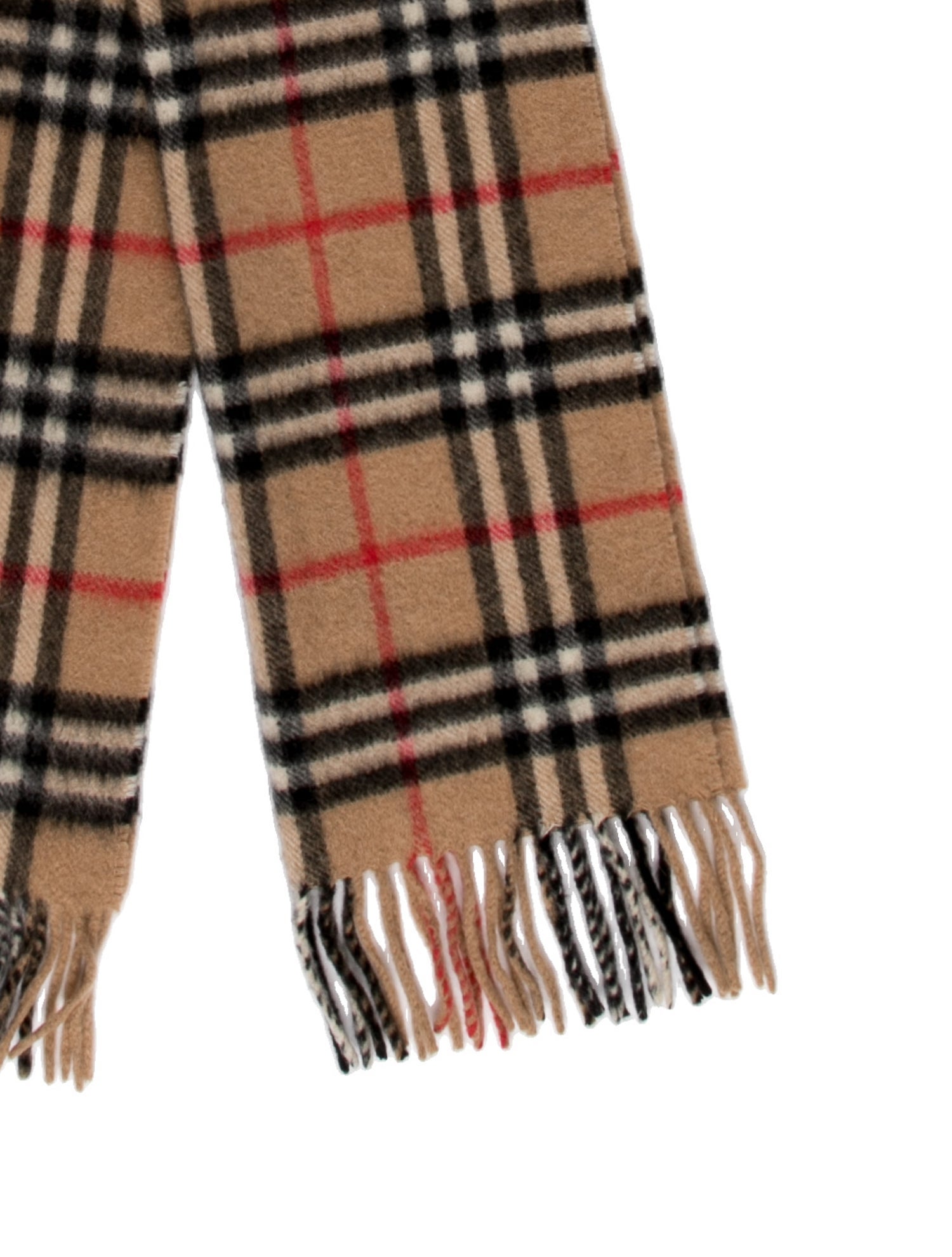 Burberry Cashmere Nova Check Pattern Scarf