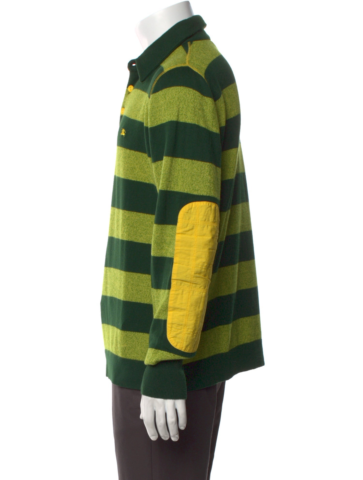 Burberry London Striped Collar Polo Shirt