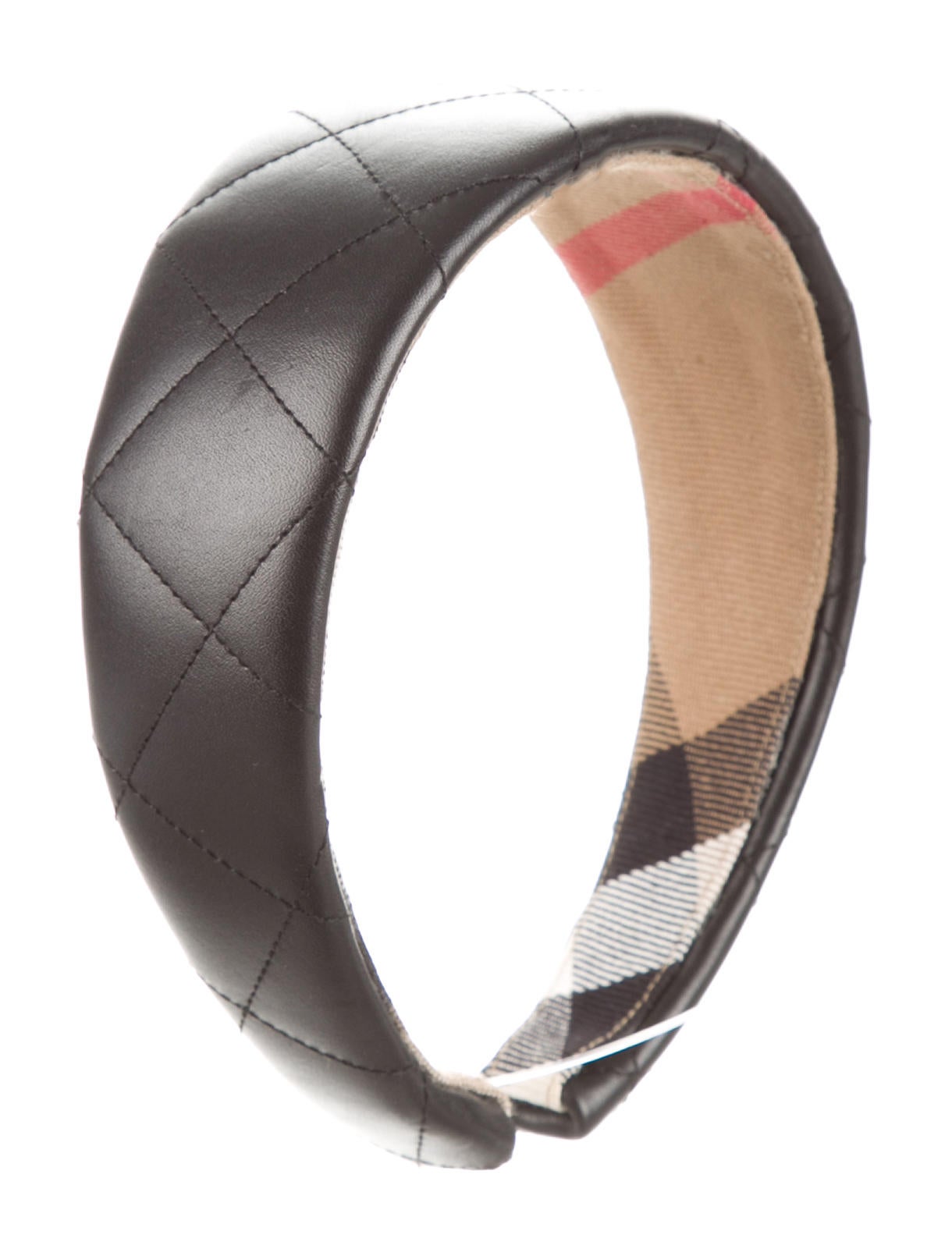 Burberry Quilted Leather Headband Accessories BUR58651 The RealReal