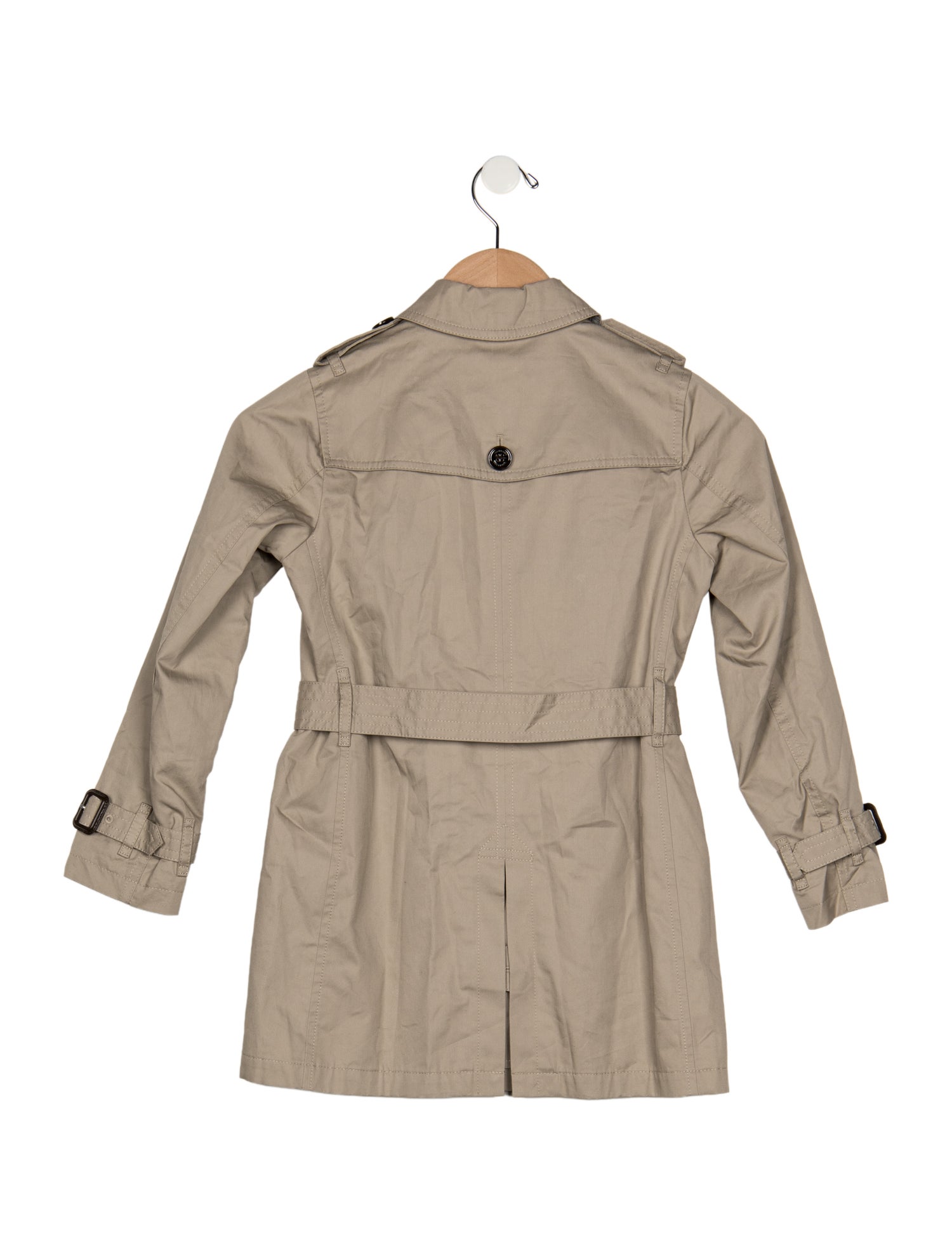 Burberry Girls' Double Breasted Trench Coat