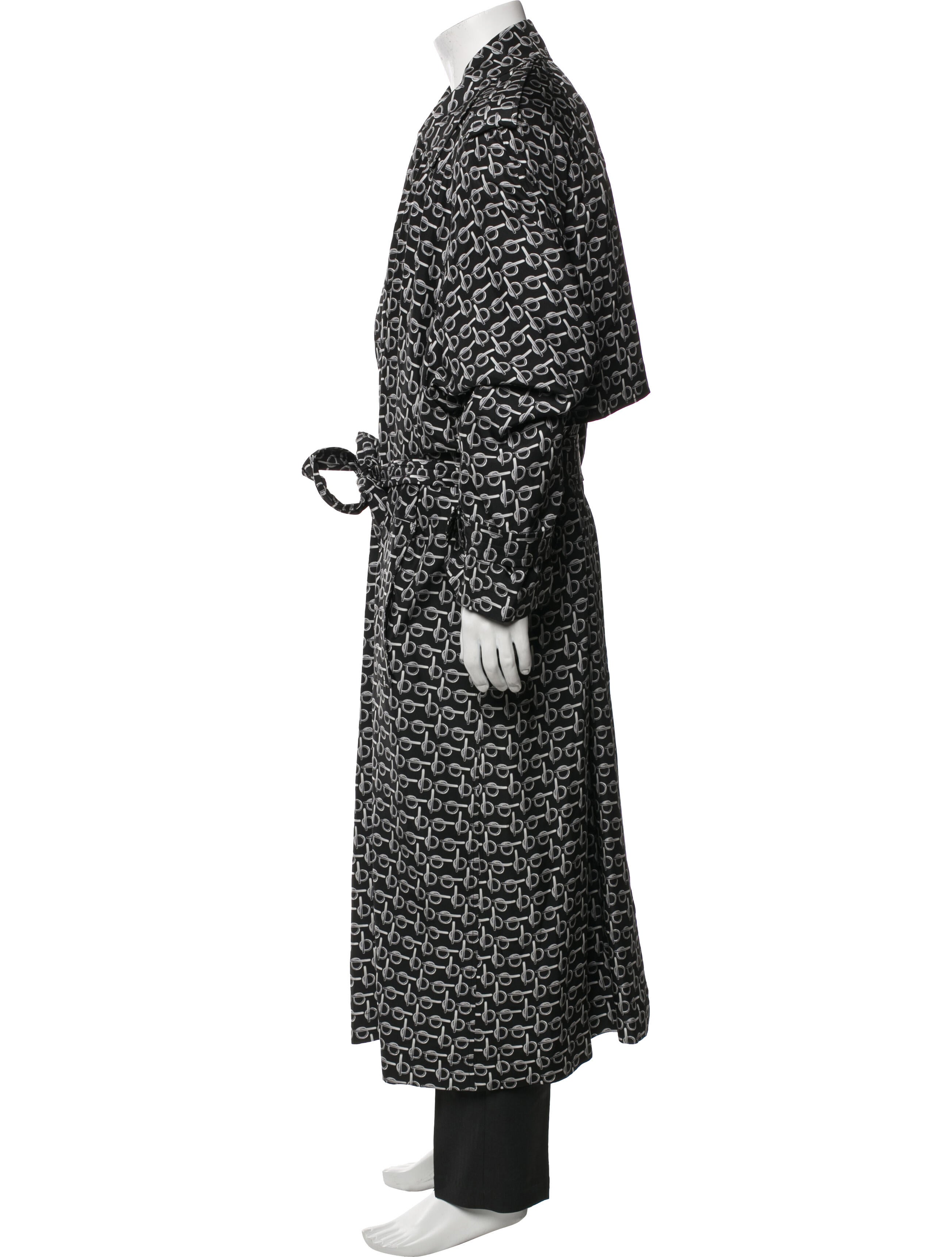 Burberry Silk Patterned Trench Coat w/ Tags