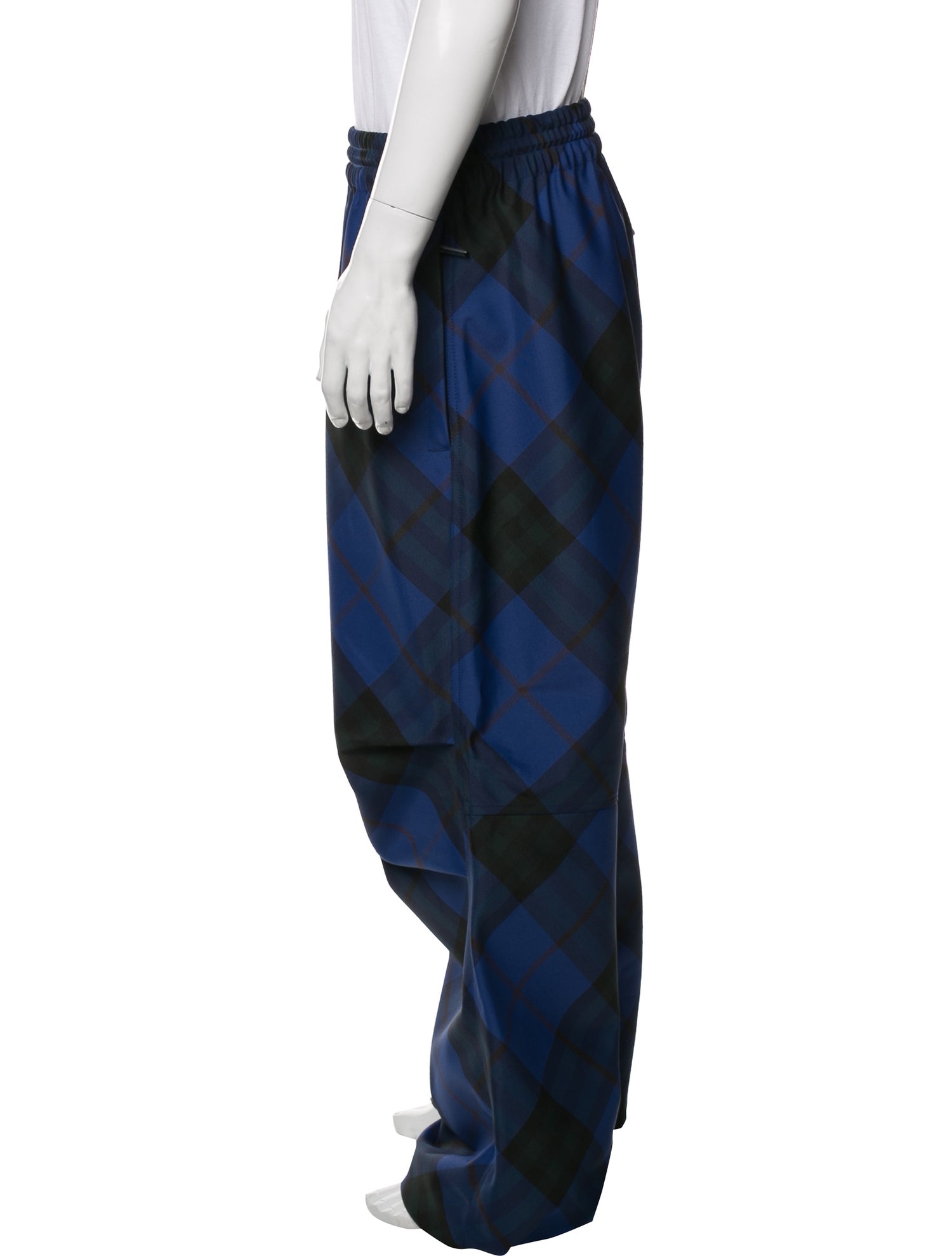 Burberry Plaid Print Pants
