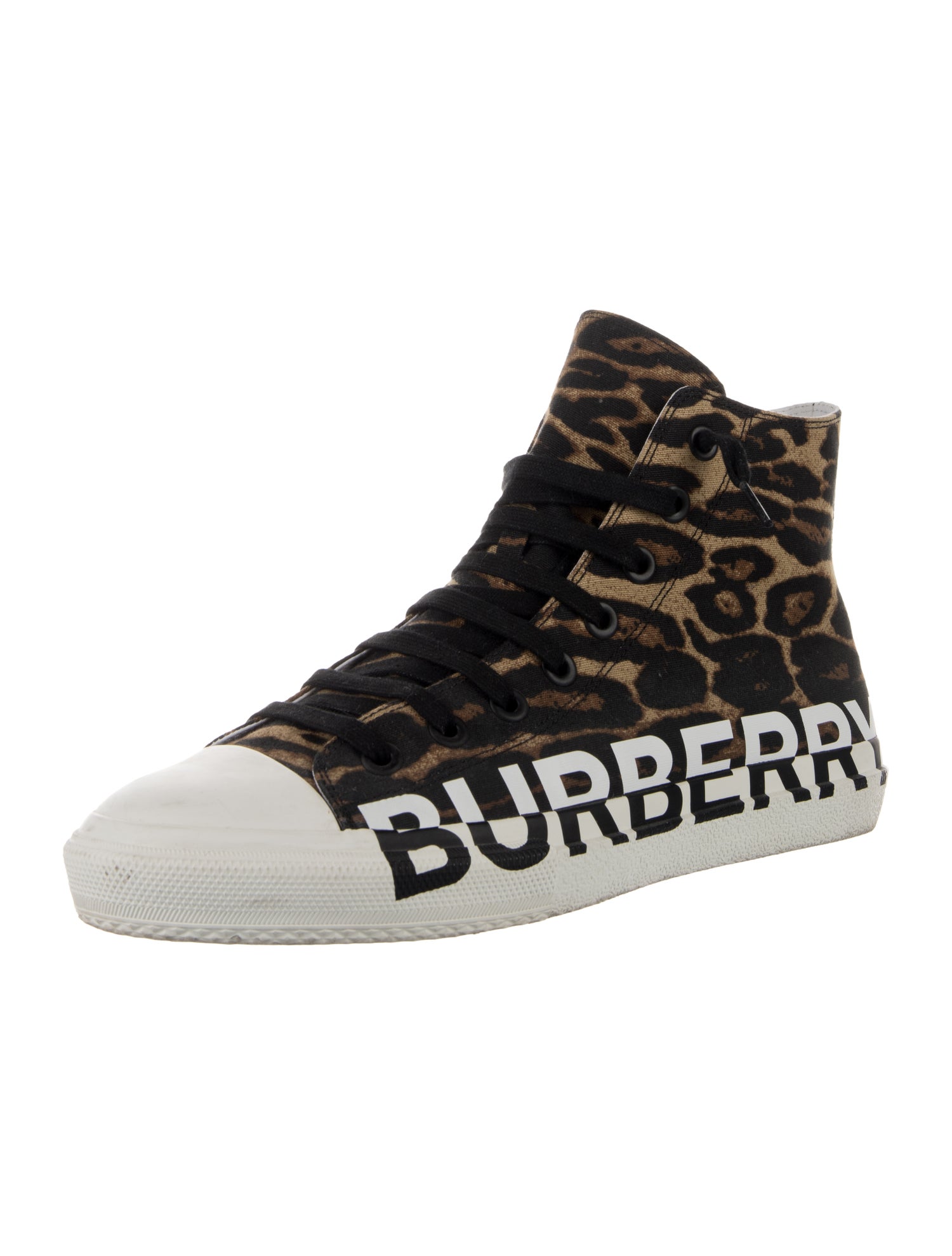 Burberry Canvas Animal Print Sneakers