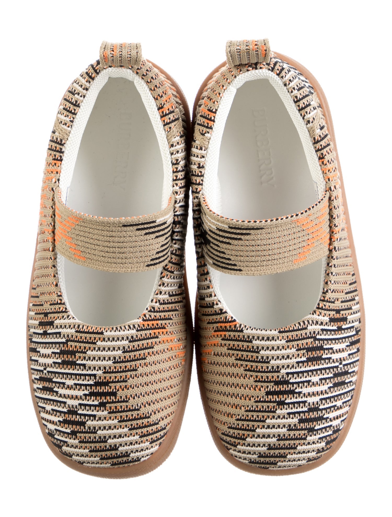 Burberry Girls' Knitted Mary Jane Sneakers