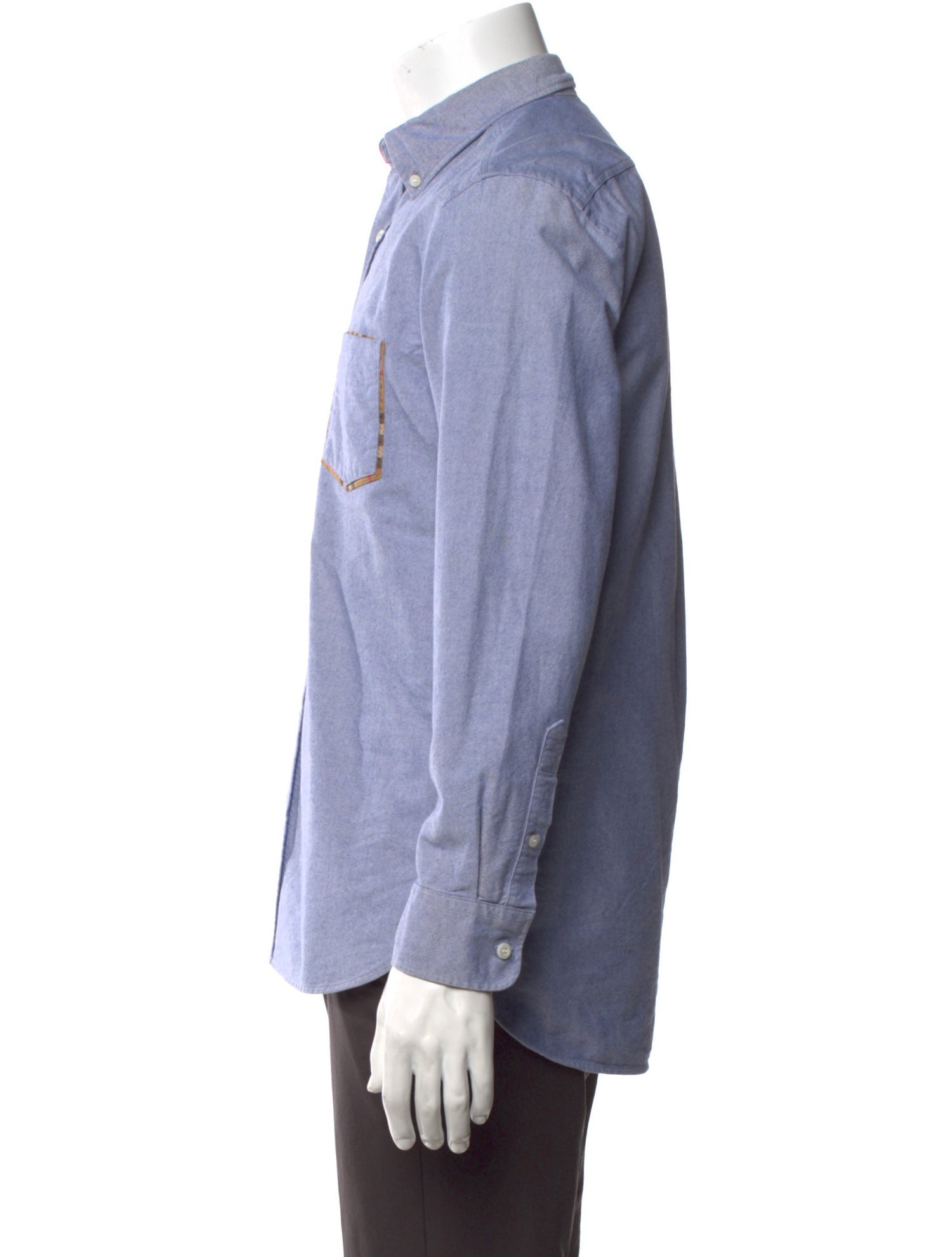 Burberry Super Nova Check Pattern Long Sleeve Dress Shirt