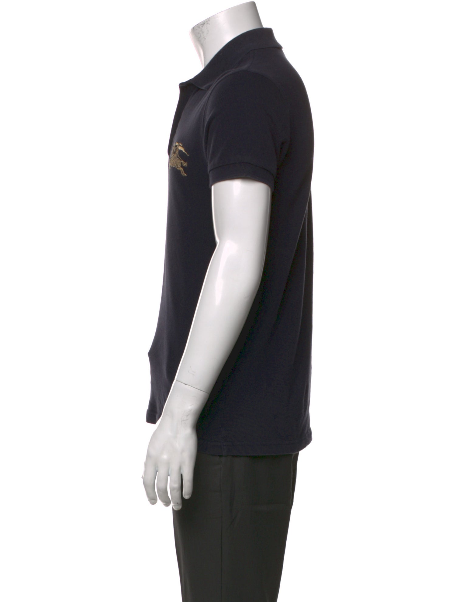 Burberry Graphic Print Collar Polo Shirt