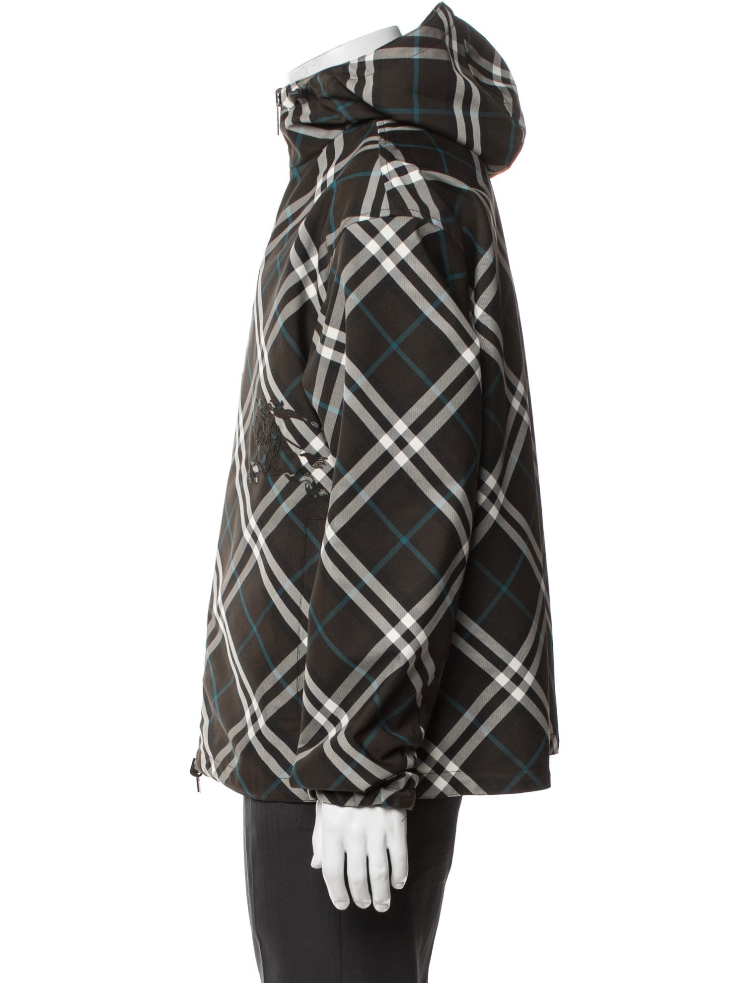 Burberry Plaid Print Jacket
