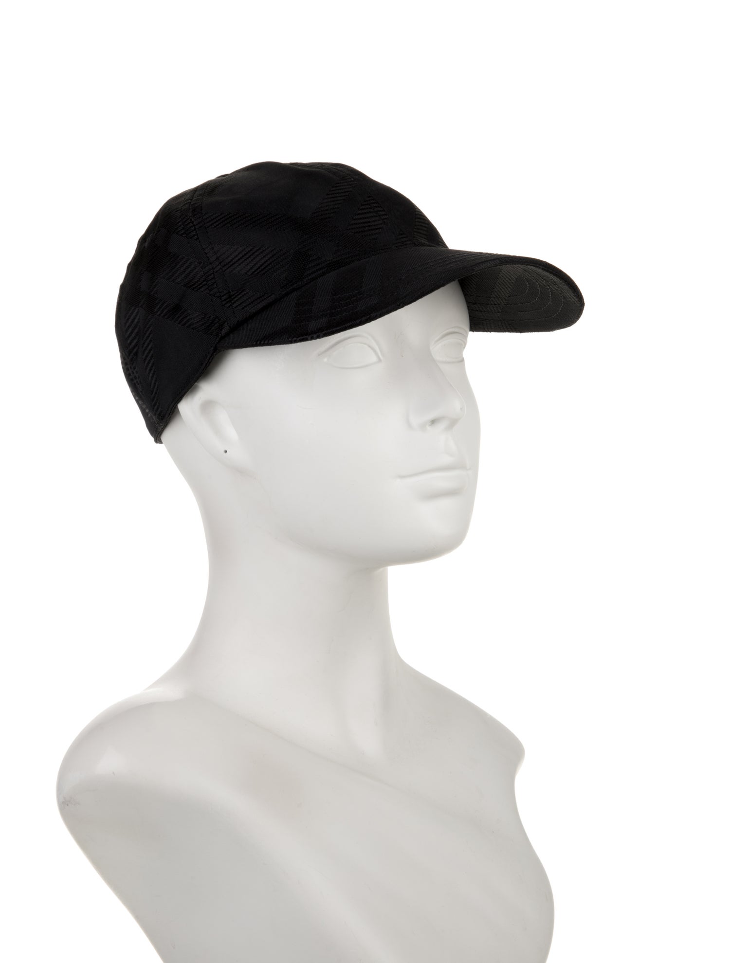 Burberry Black Burberry baseball hat. Designer size Large