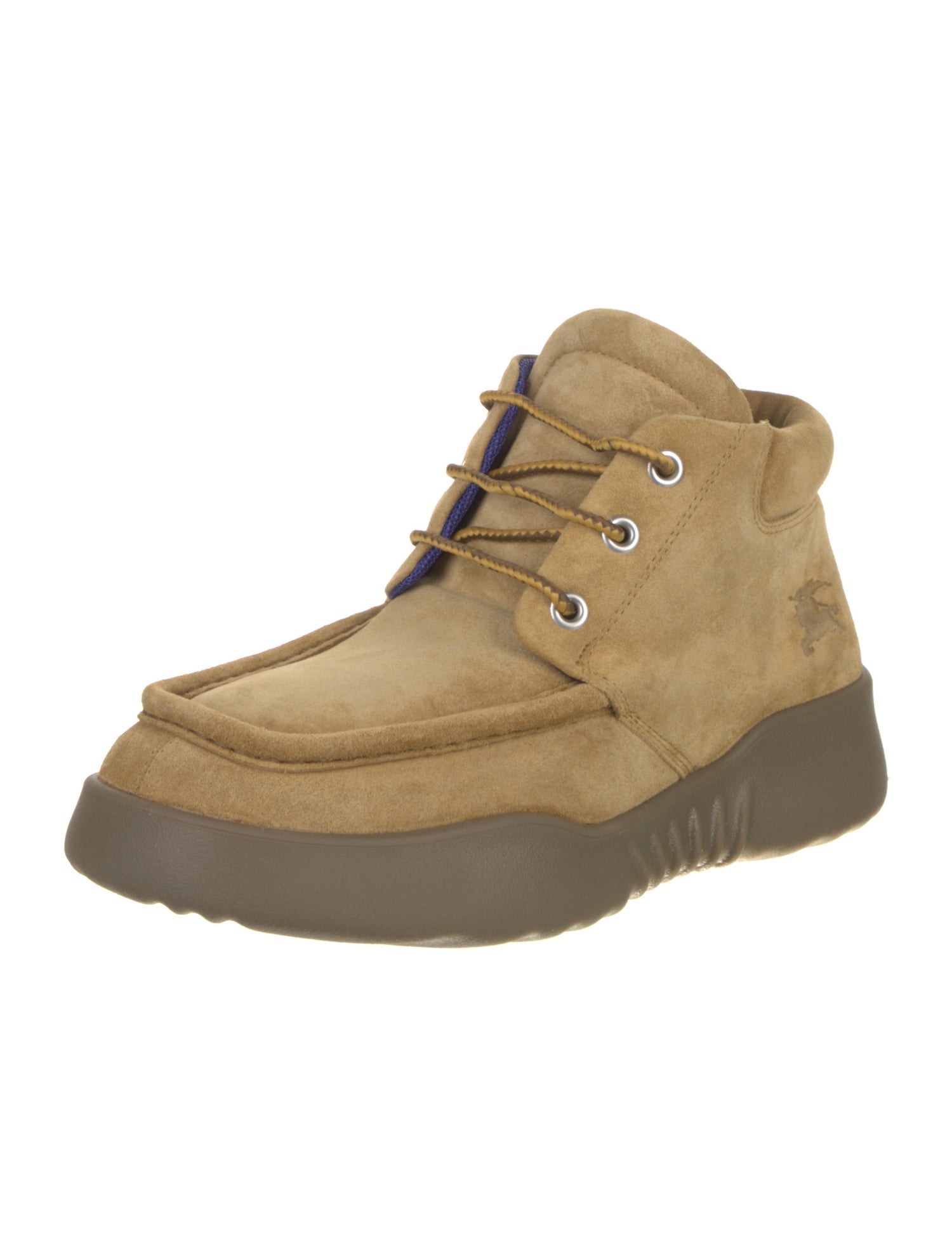 Burberry Suede Lace-Up Boots