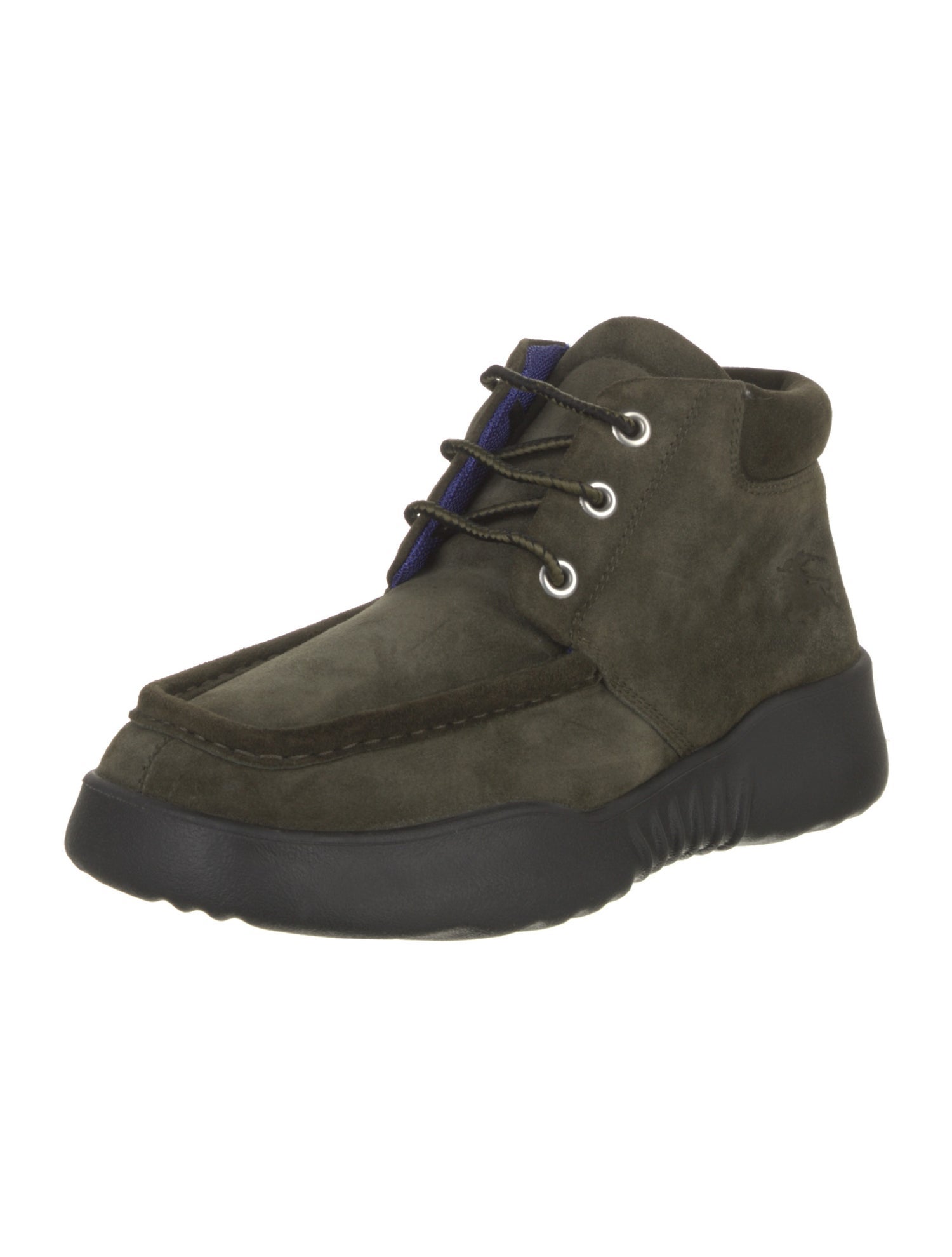 Burberry Suede Lace-Up Boots