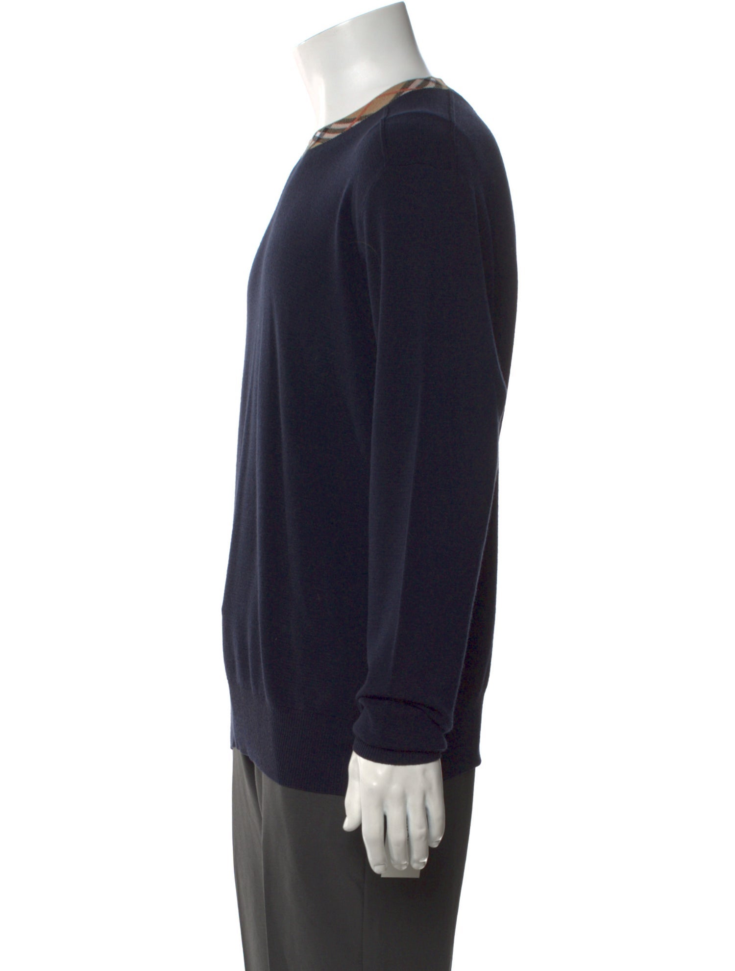 Burberry Exploded Check Pattern Wool Pullover