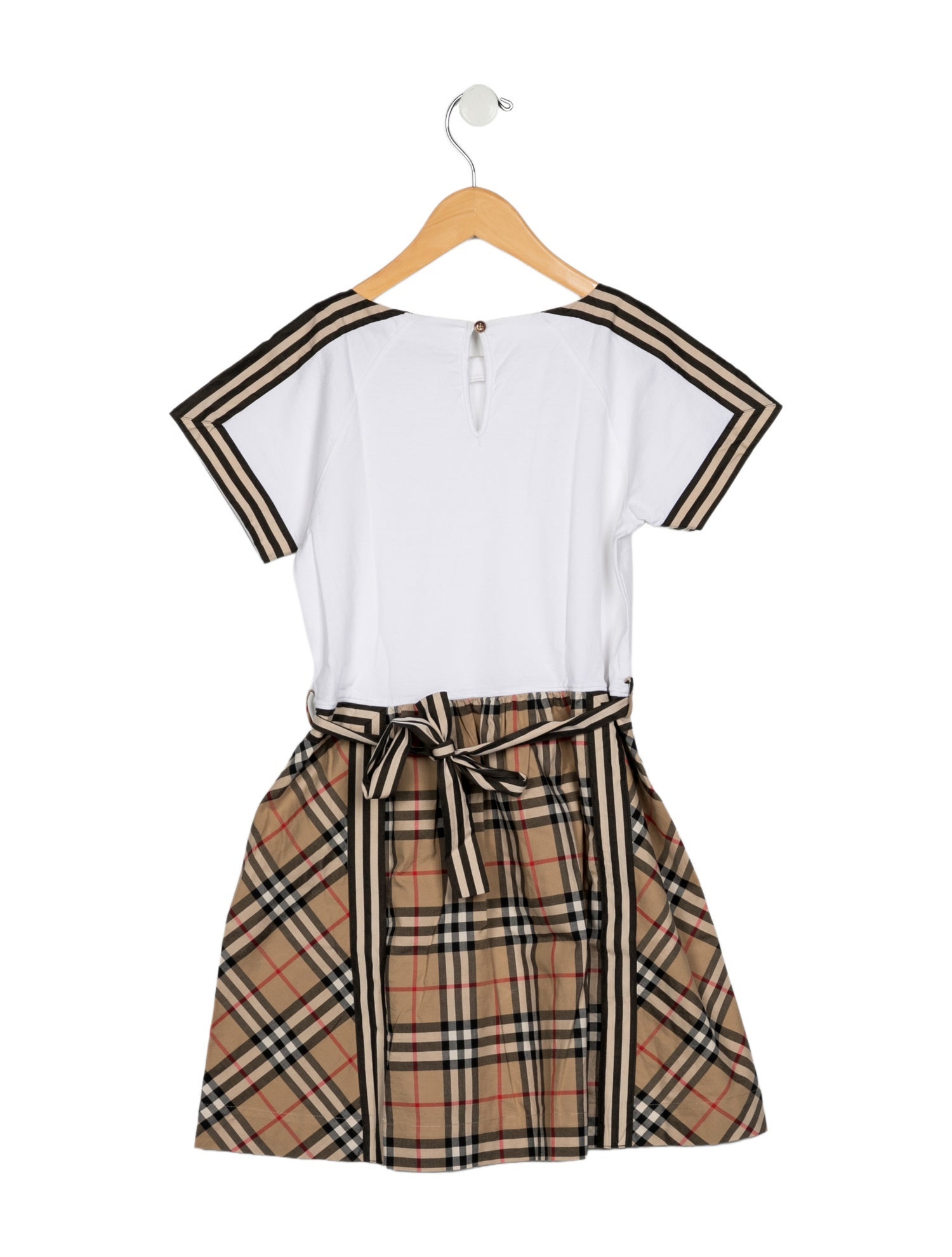 Burberry Girls' House Check Short-Sleeve Dress