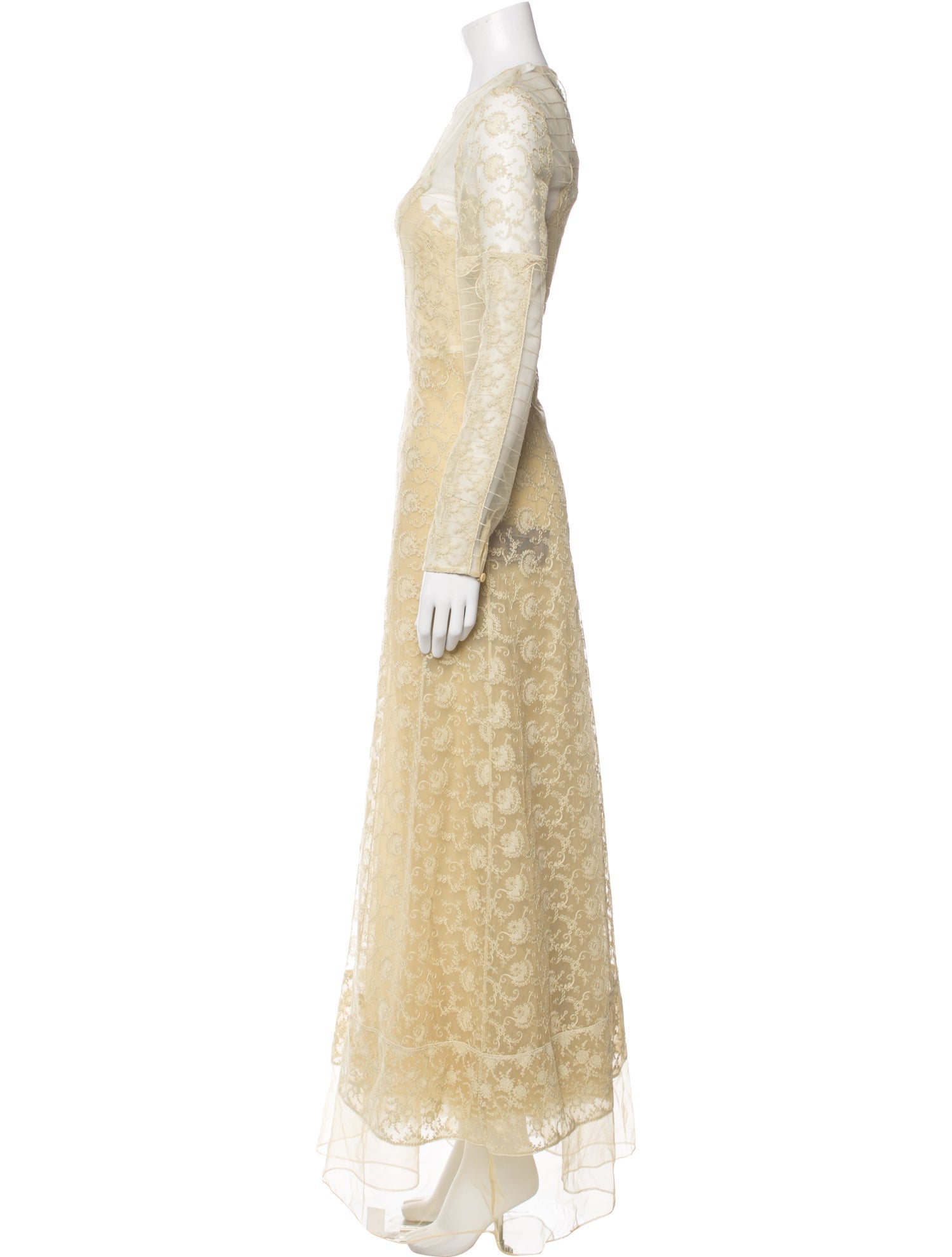 Burberry Silk Long Dress w/ Tags