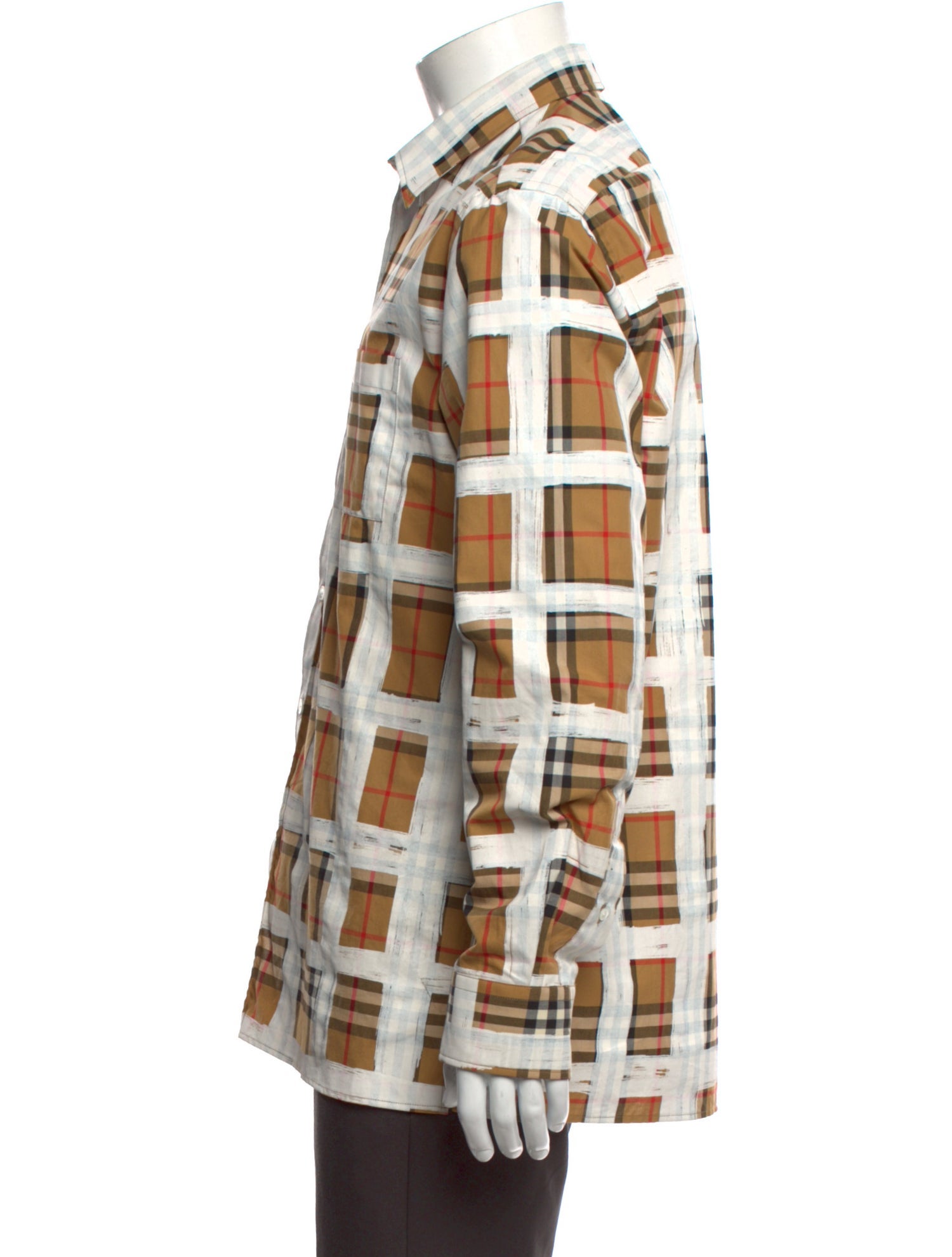 Burberry House Check Pattern Long Sleeve Dress Shirt