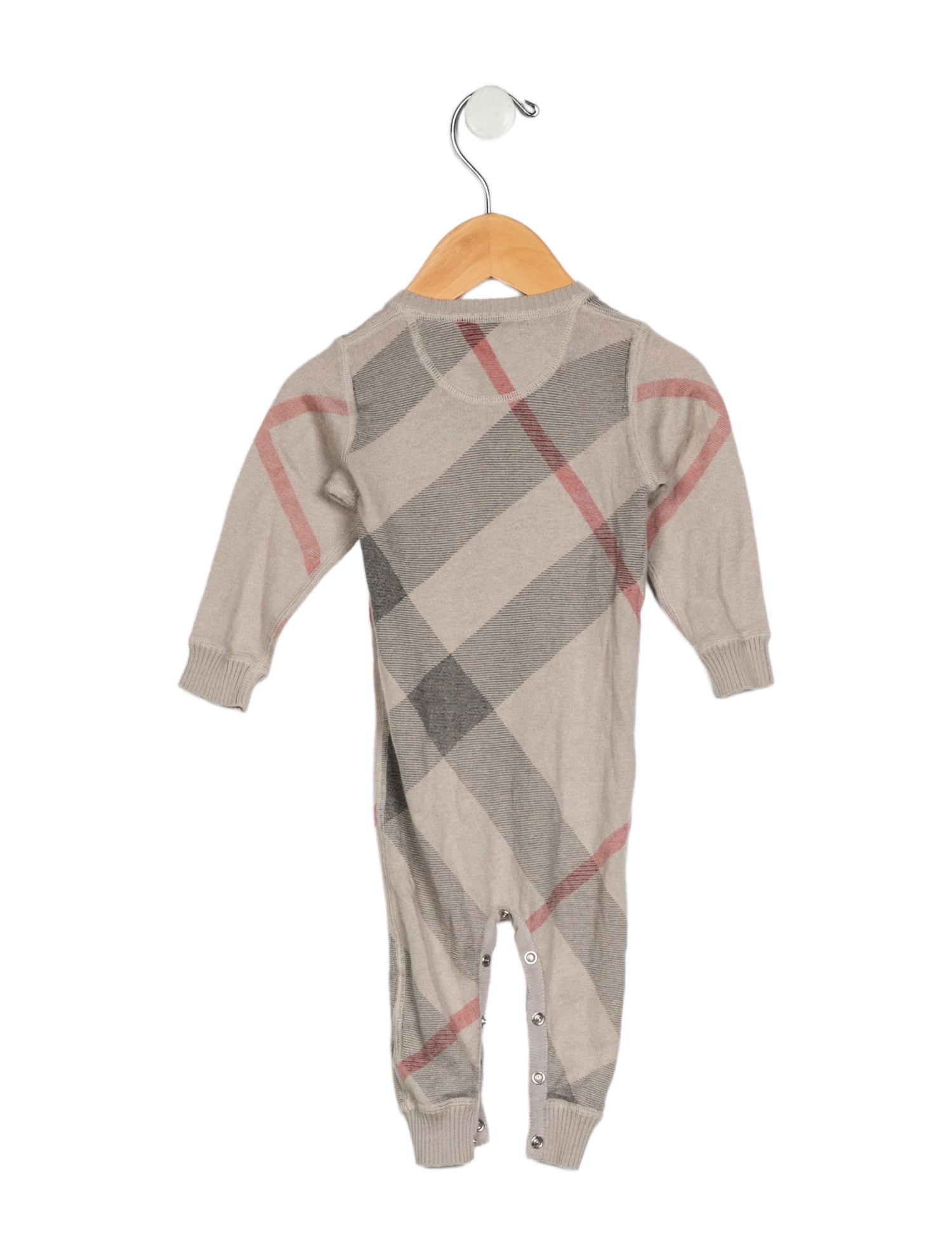 Burberry Infant Boys' Vintage Check Cashmere One-Piece