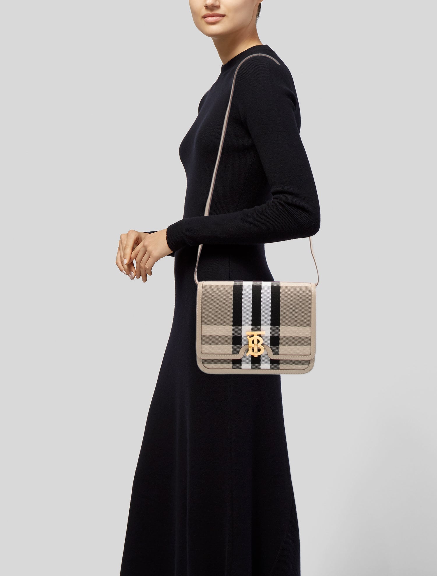 Burberry House Check Shoulder Bag - Neutrals Shoulder Bags