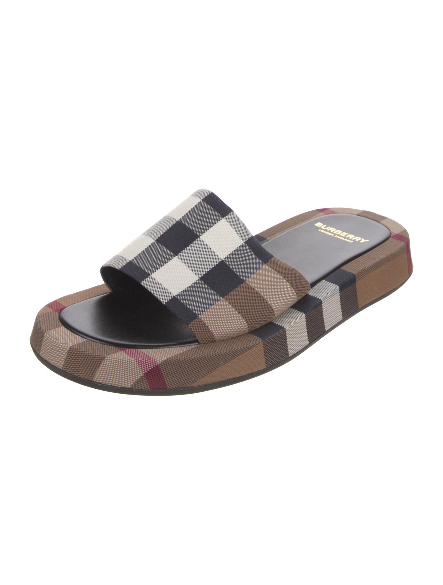 Burberry Nova Check Pattern Canvas Slides