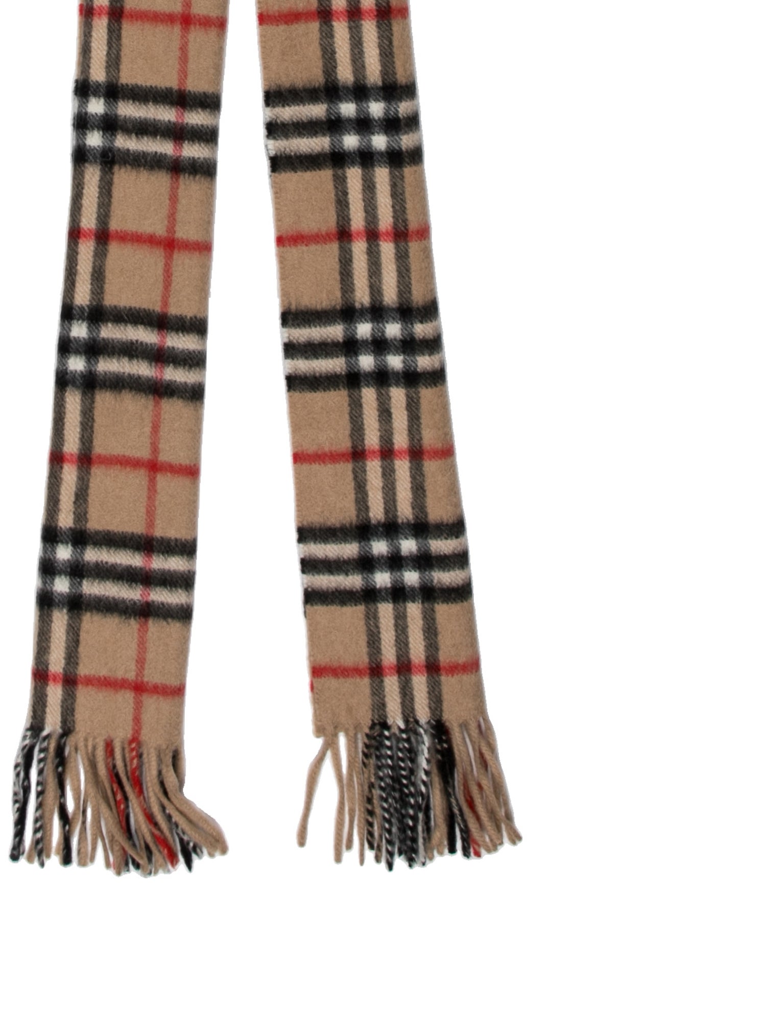 Burberry Cashmere Nova Check Pattern Scarf