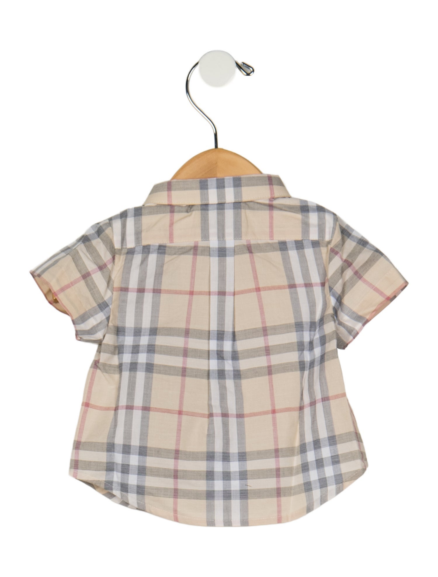 Burberry Plaid Short Sleeve Shirt