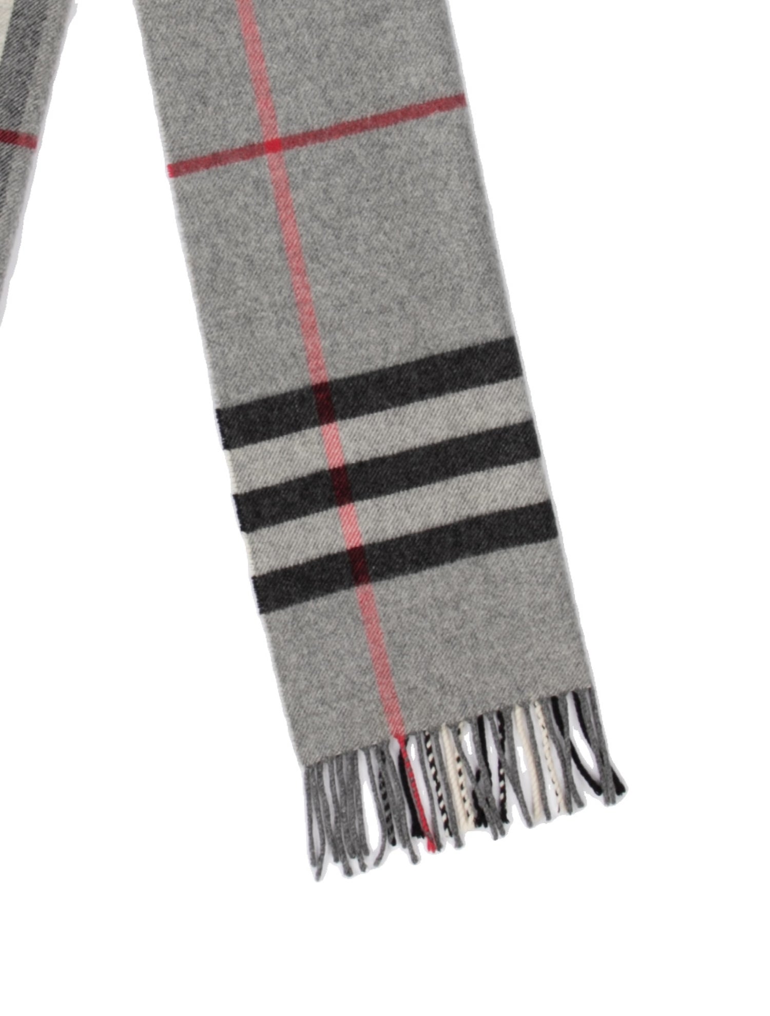 Burberry Cashmere Nova Check Pattern Scarf