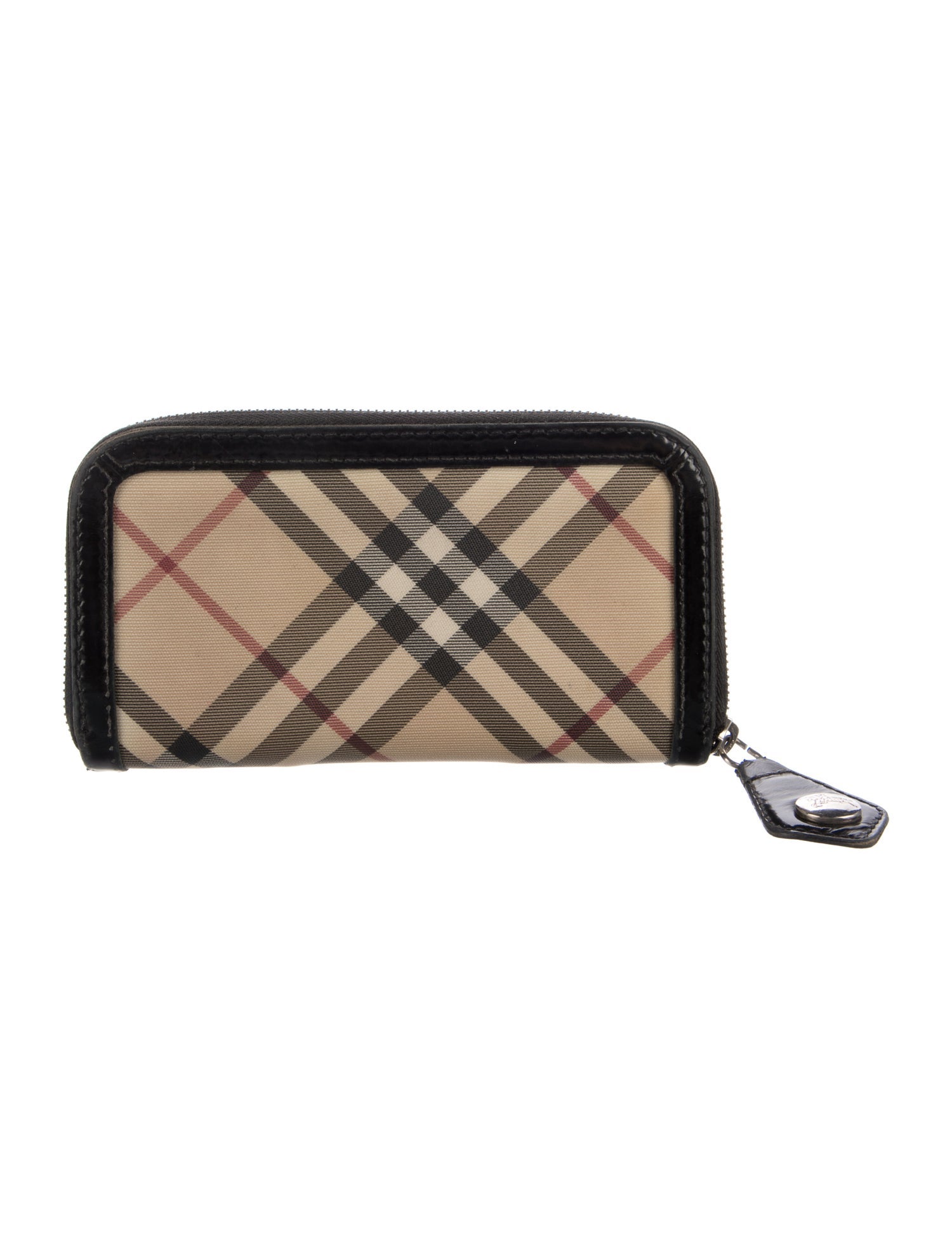Burberry Nova Check Pattern Canvas Wallet