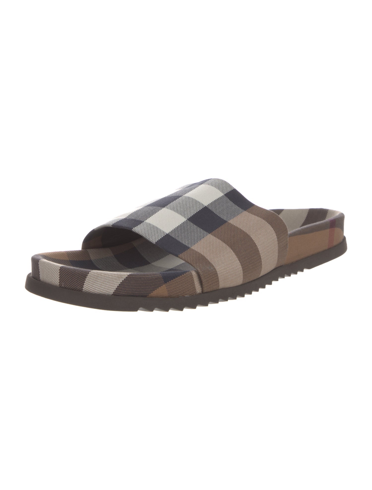 Burberry Nova Check Pattern Slides