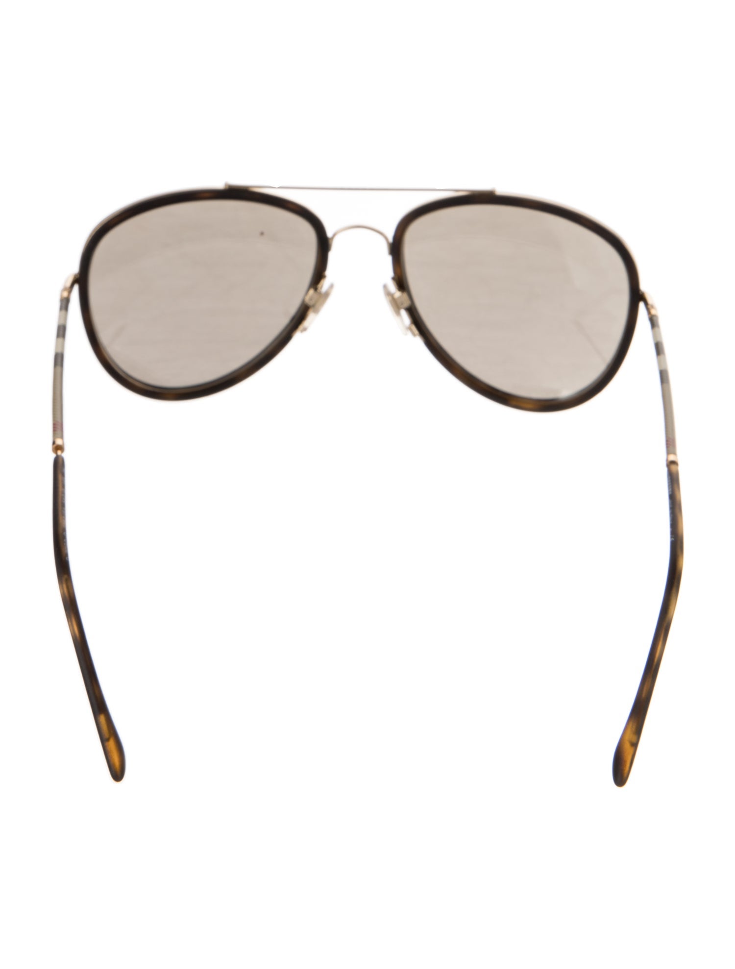 Burberry Vintage Check Aviator Sunglasses