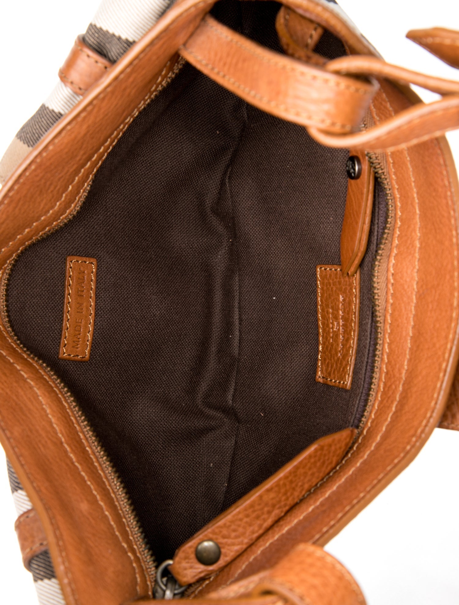 Burberry Prorsum Canvas Shoulder Bag - Neutrals Shoulder Bags