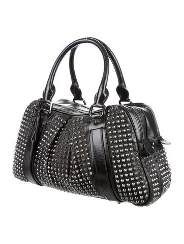 Burberry Studded Knight Bag Handbags Bur61949 The Realreal Studded Knight Bag