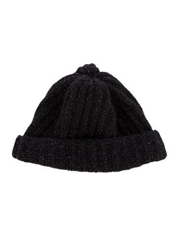 Burberry Metallic Cashmere-Blend Beanie