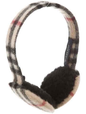 Burberry Nova Check Cashmere Earmuffs